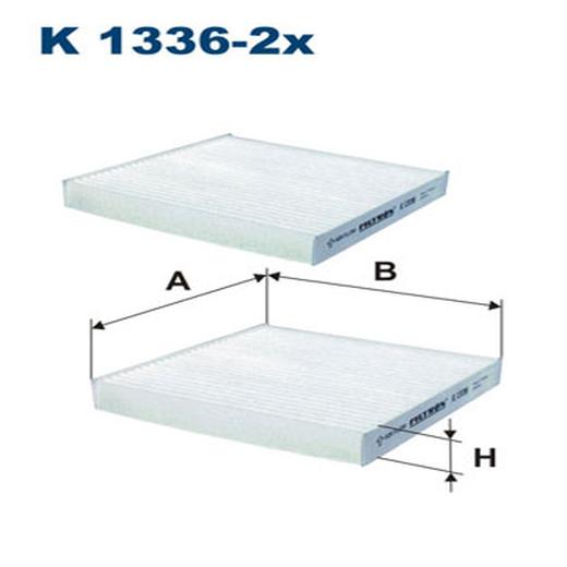 Filter Innenraumluft K 1336-2x für Alpina XD3 F25 BMW X4 F26 X3