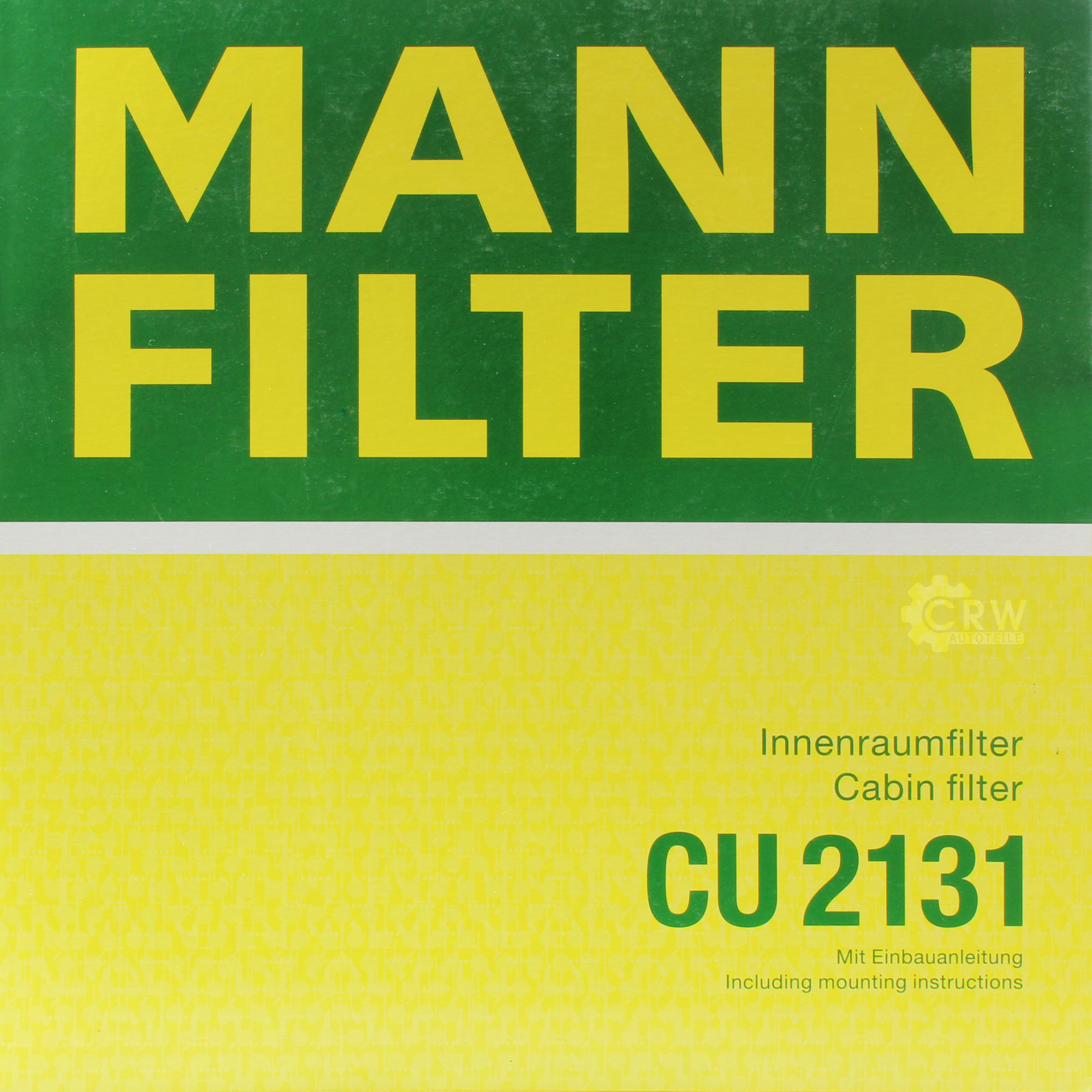 MANN-FILTER Innenraumfilter Pollenfilter CU 2131