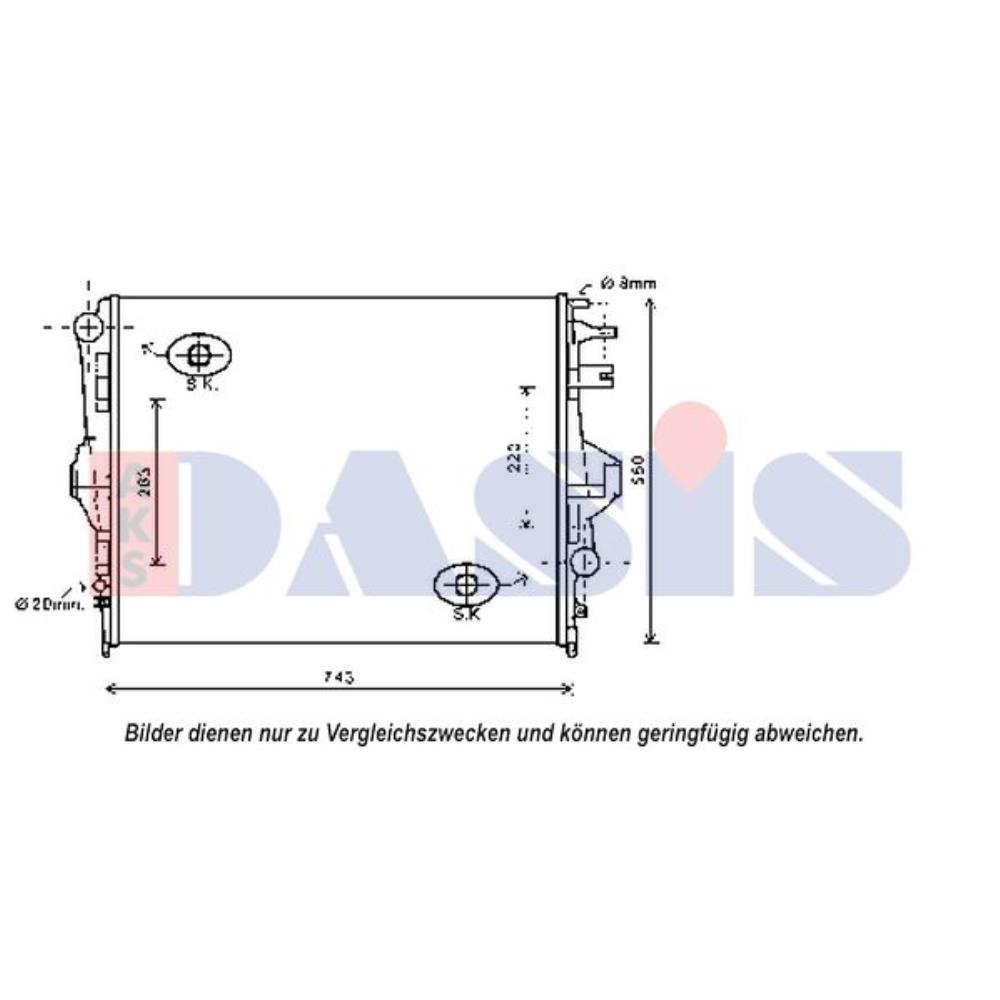Kühler Wasserkühler Motorkühler für VW Touareg 7P5 4.2 V8 TDI