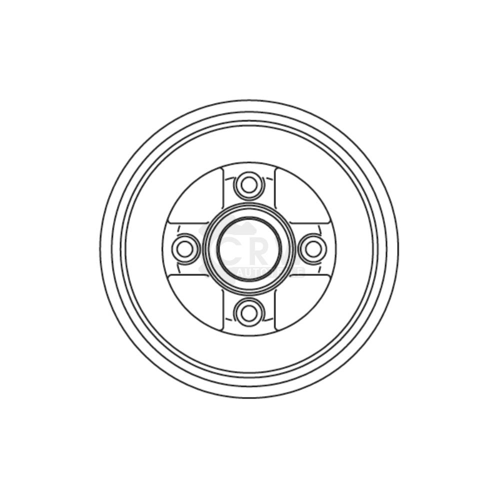 Bremstrommel Bremsen hinten für Opel Agila (A) 1.2 16V Suzuki Wagon R+ MM 1.3