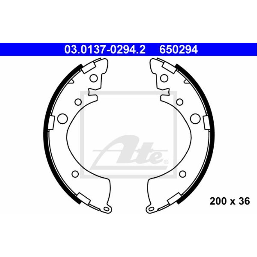 ATE 03.0137-0294.2 Bremsbackensatz