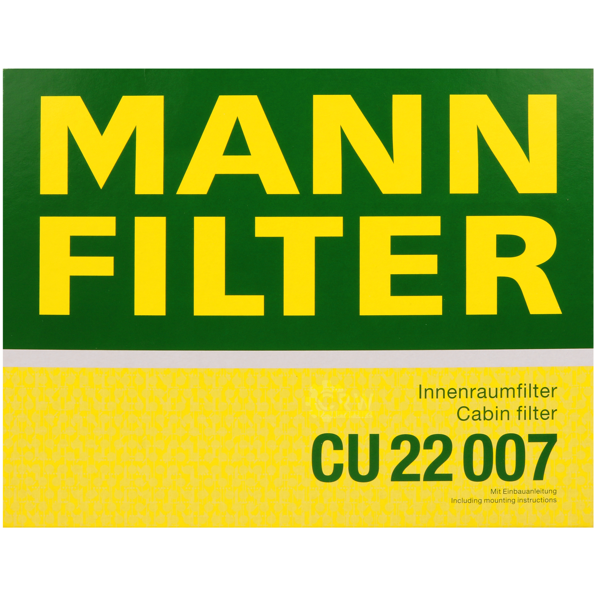 MANN-FILTER Innenraumfilter Pollenfilter CU 22 007