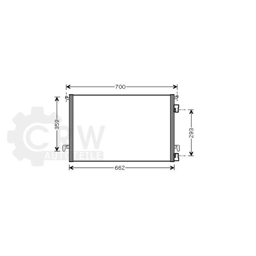 Kondensator Klimaanlage für Opel Signum Vectra C Caravan GTS Vauxhall MK II