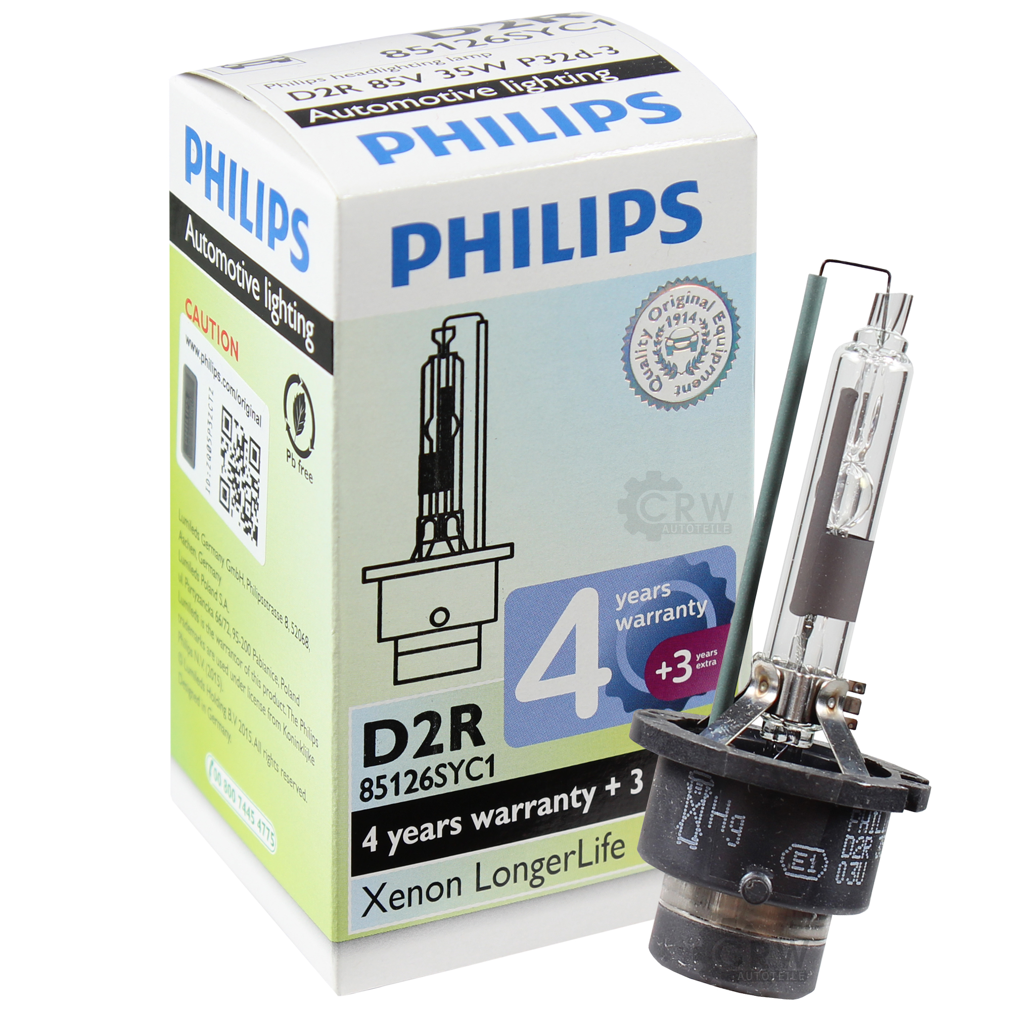 Philips D2R 35W LongerLife 4300K Xenon 1 Stück Brenner Xenonlampe Scheinwerfer