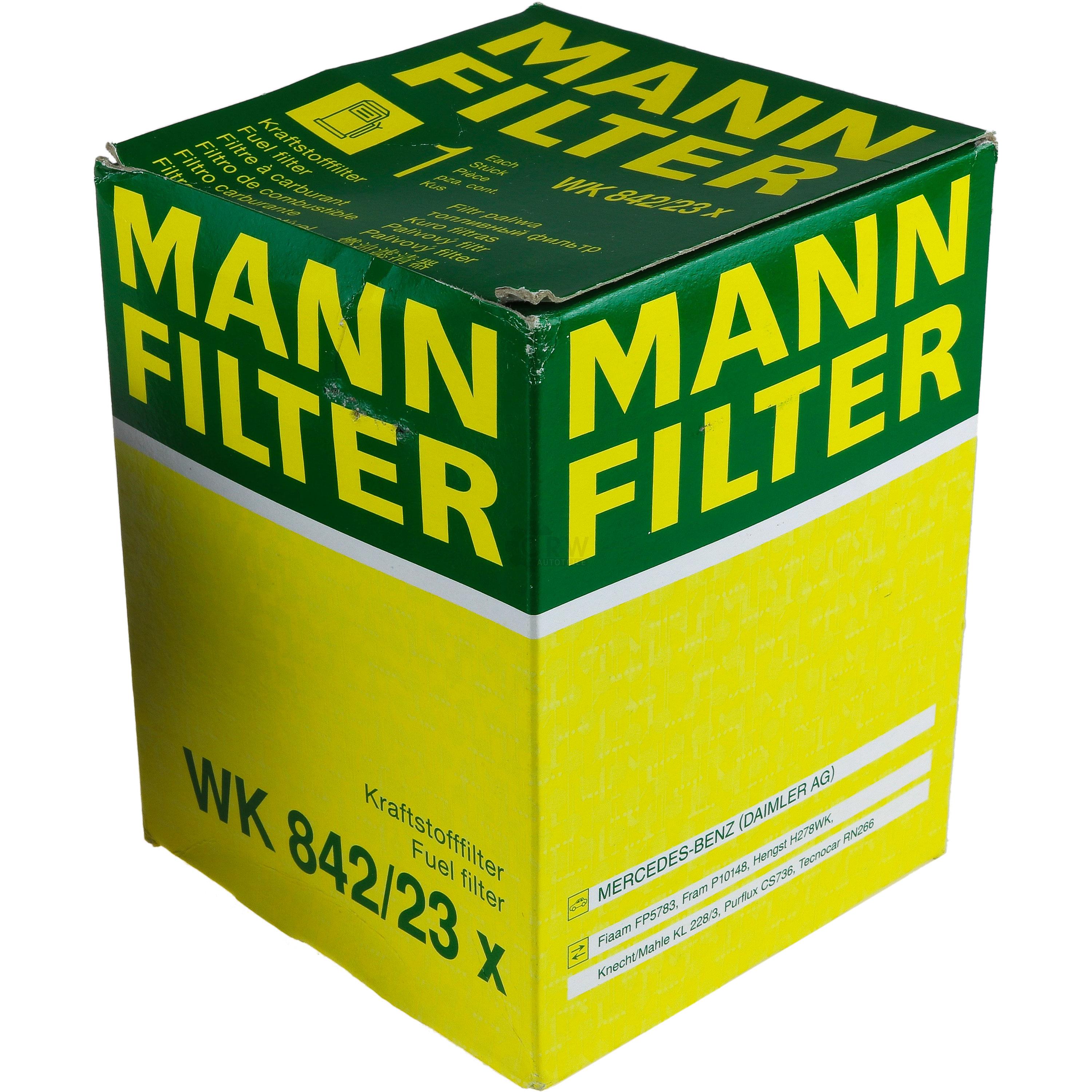 MANN-FILTER Kraftstofffilter WK 842/23 x Fuel Filter