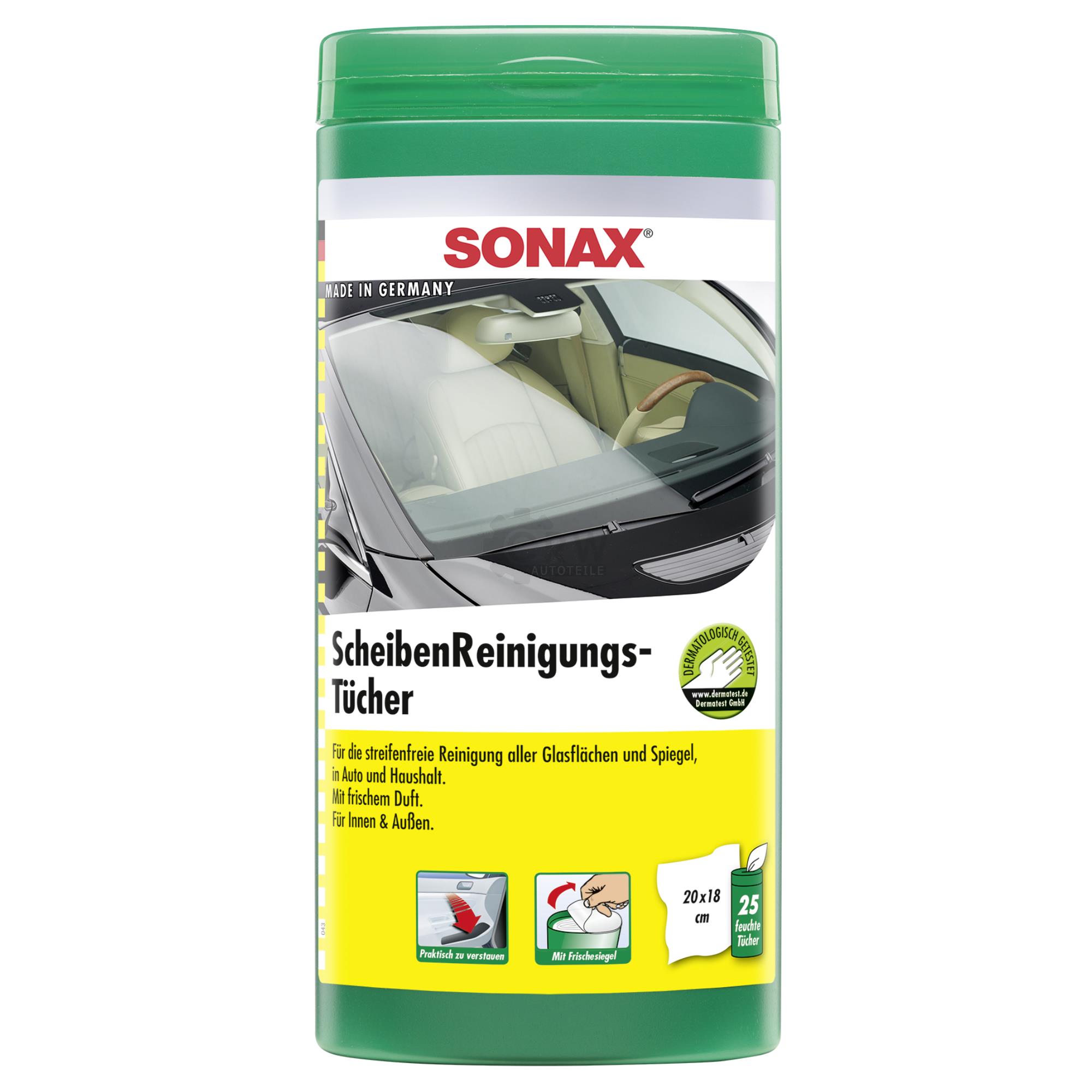 SONAX 04120000  ScheibenReinigungsTücher Box