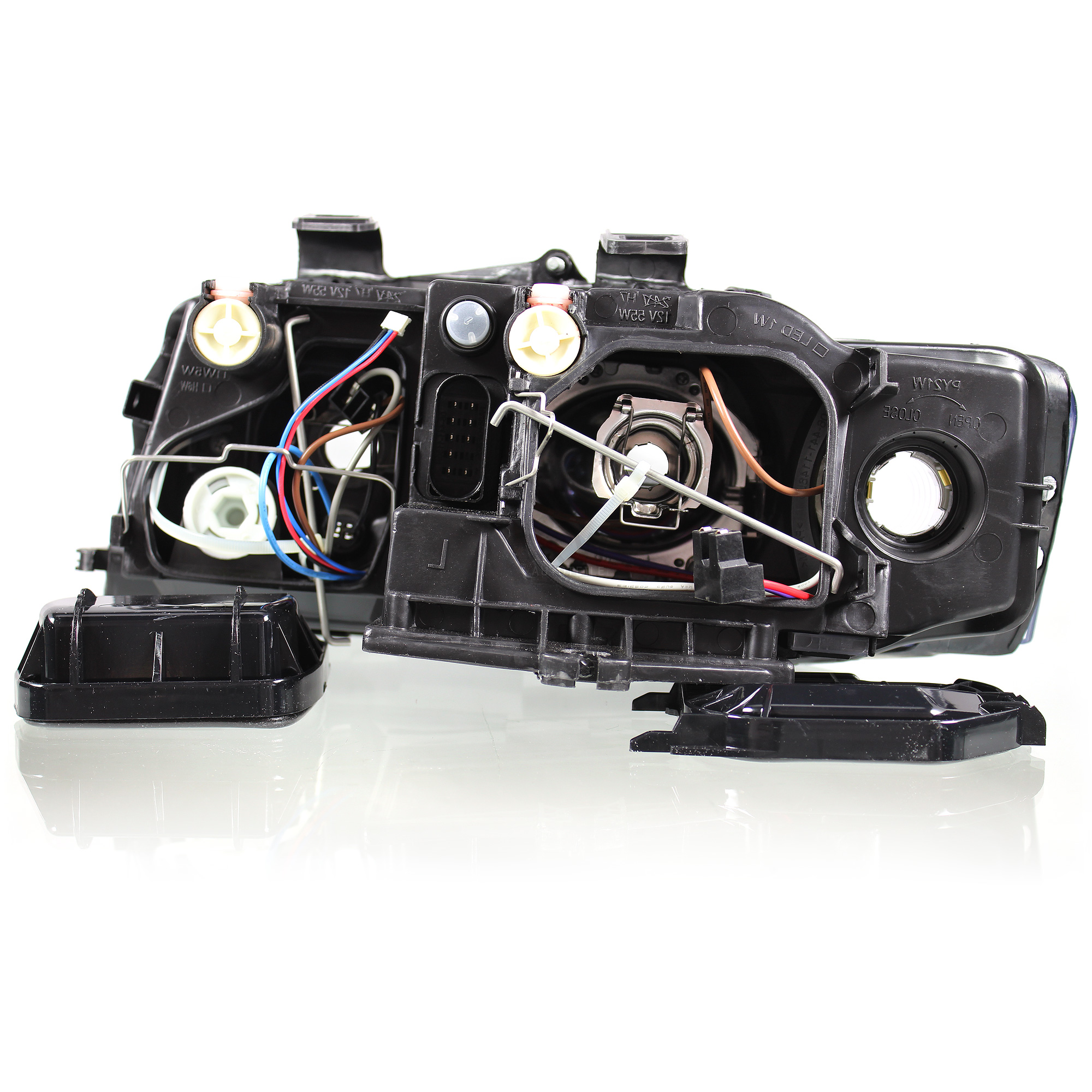 Halogen Scheinwerfer rechts für Audi A4 10.00-09.04 H7/H7 ohne Motor mit Blinker