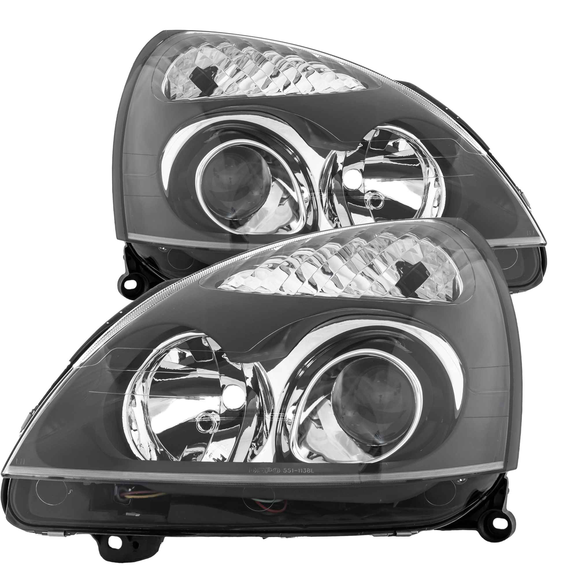 Scheinwerfer Set links & rechts Frontscheinwerfer Xenon H7 für Renault Clio II