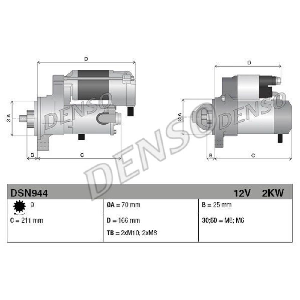 DENSO STARTER für LANDROVER