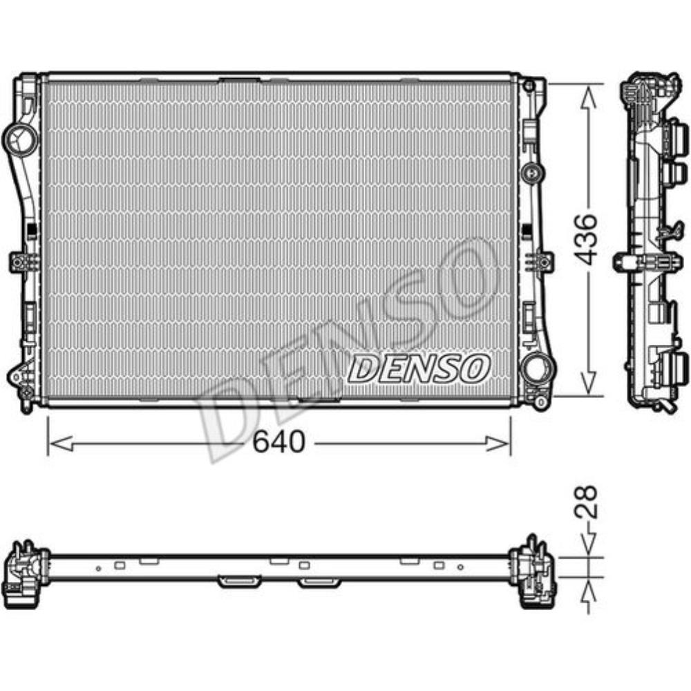 DENSO Wasserkühler Motorkühler für Mercedes-Benz C-Klasse T-Model S205