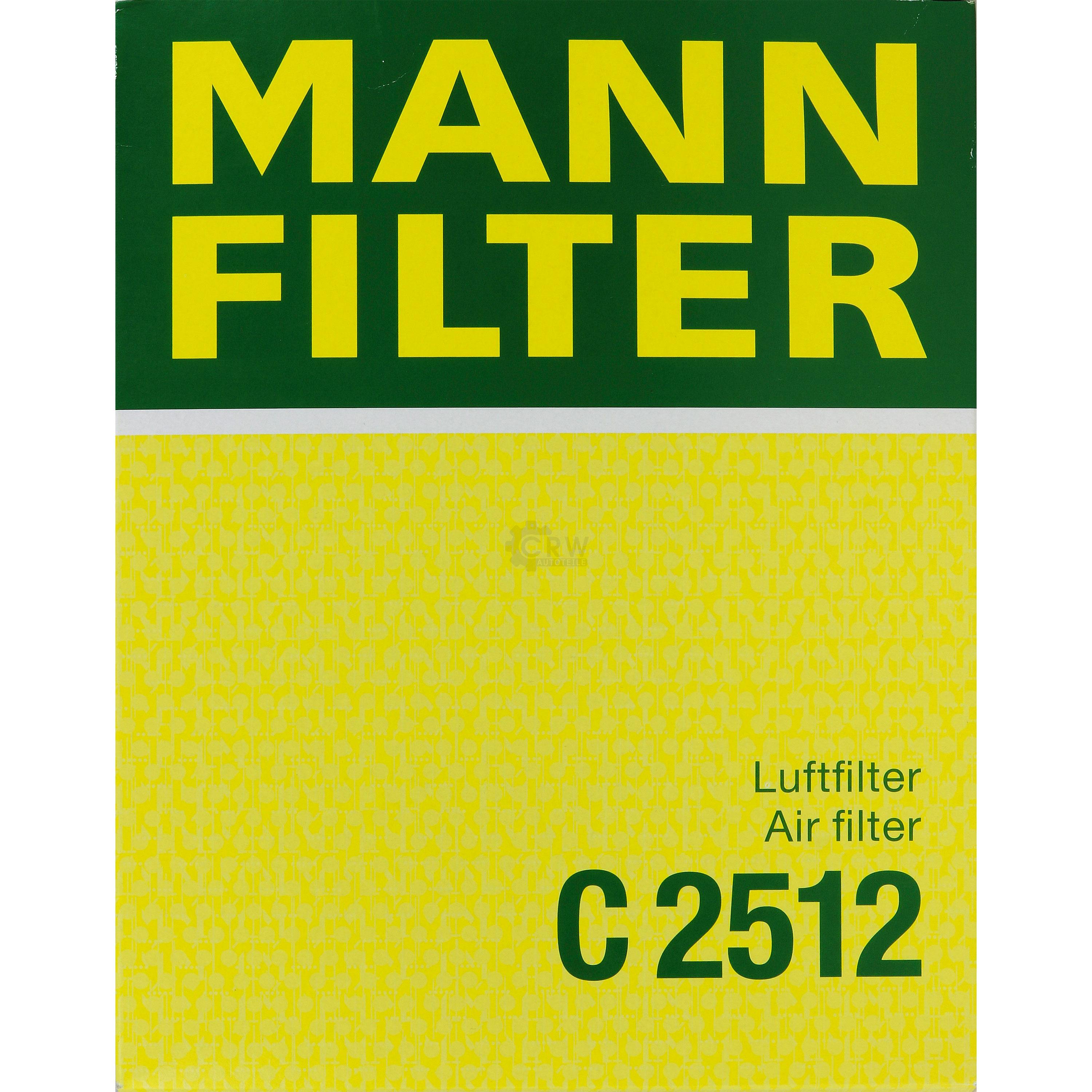 MANN-FILTER Luftfilter für Renault Scénic II JM0/1_ 1.6 16V Megane KM0/1_ 2.0