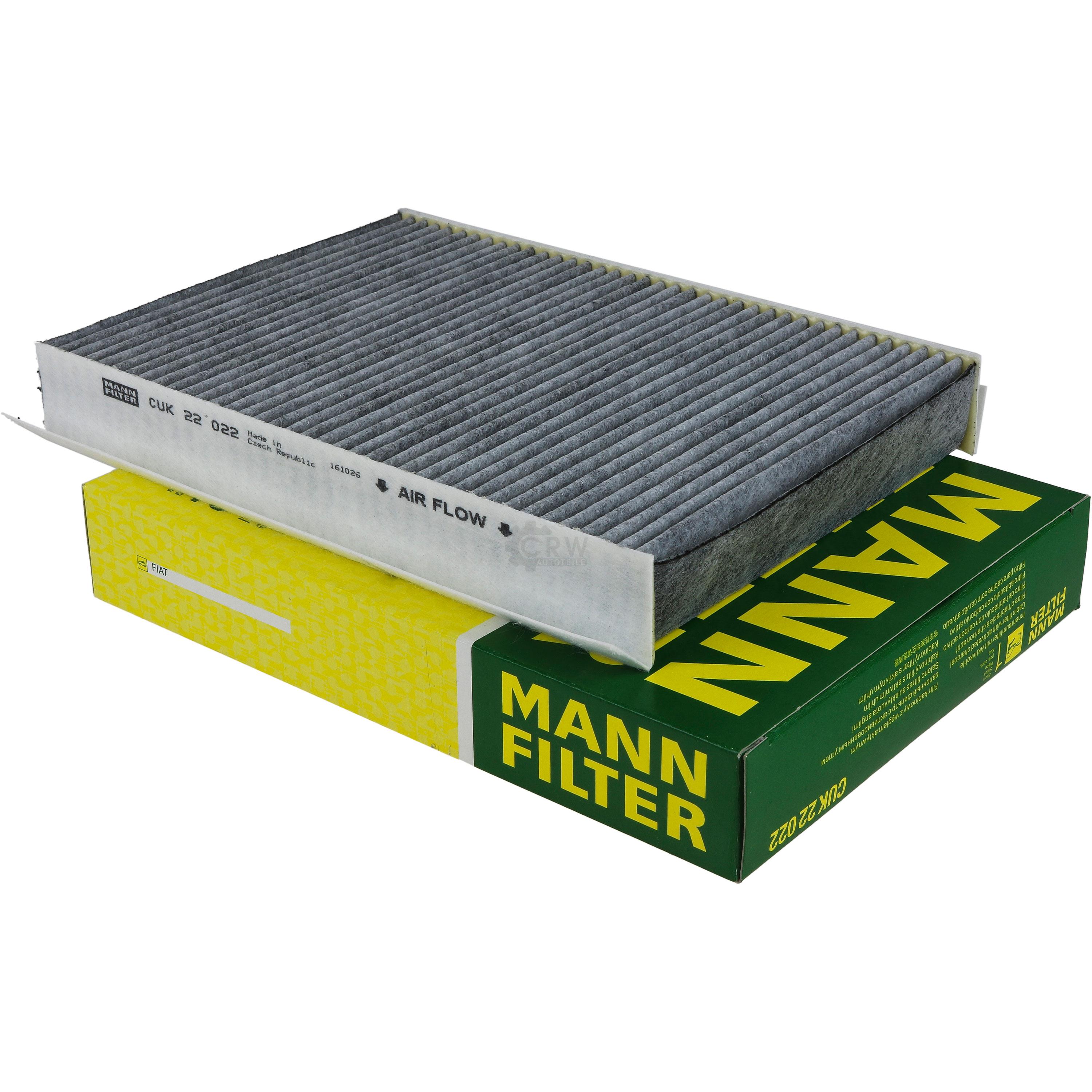 MANN-FILTER Innenraumfilter Pollenfilter Aktivkohle CUK 22 022