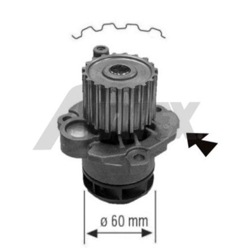 AIRTEX Wasserpumpe Kühlmittelpumpe für VW Polo 9N_ 9A4 Fabia I Combi 6Y5 6Y2 6Y3