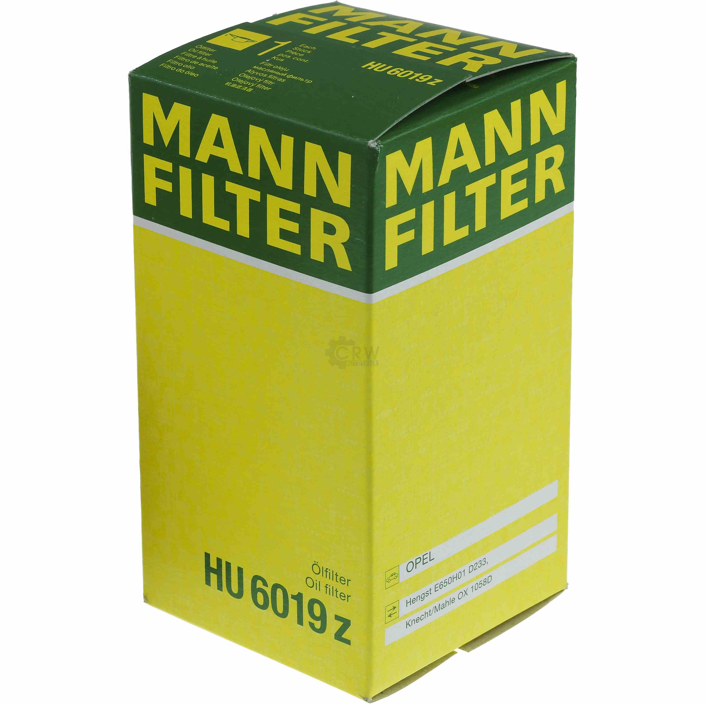 MANN-FILTER Ölfilter HU 6019 z Oil Filter