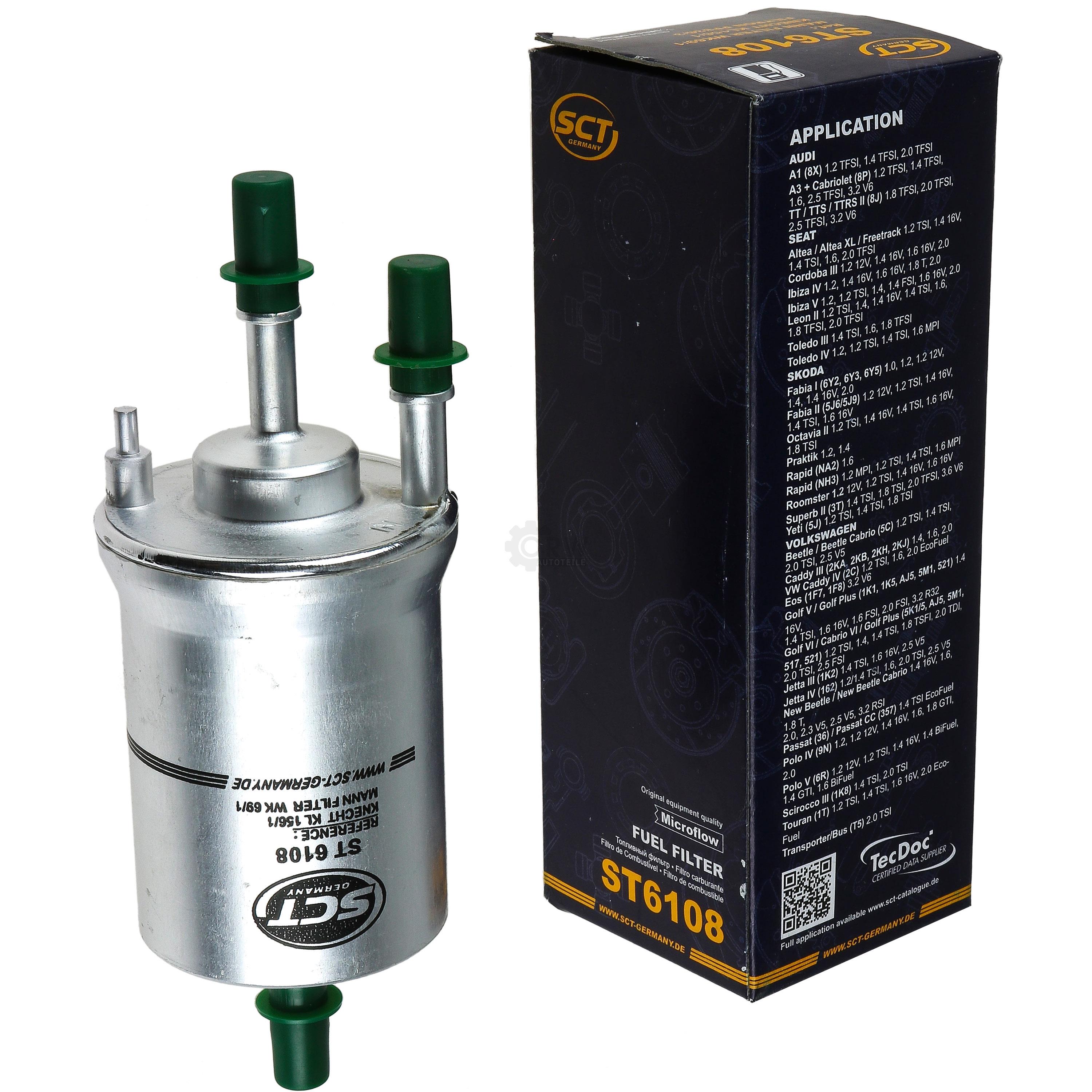 Kraftstofffilter ST 6108 für VW Bora Variant 1J6 Golf V 1K1 AJ5 Audi TT Roadster 8J9 A3 Cabriolet 8P7 8J3