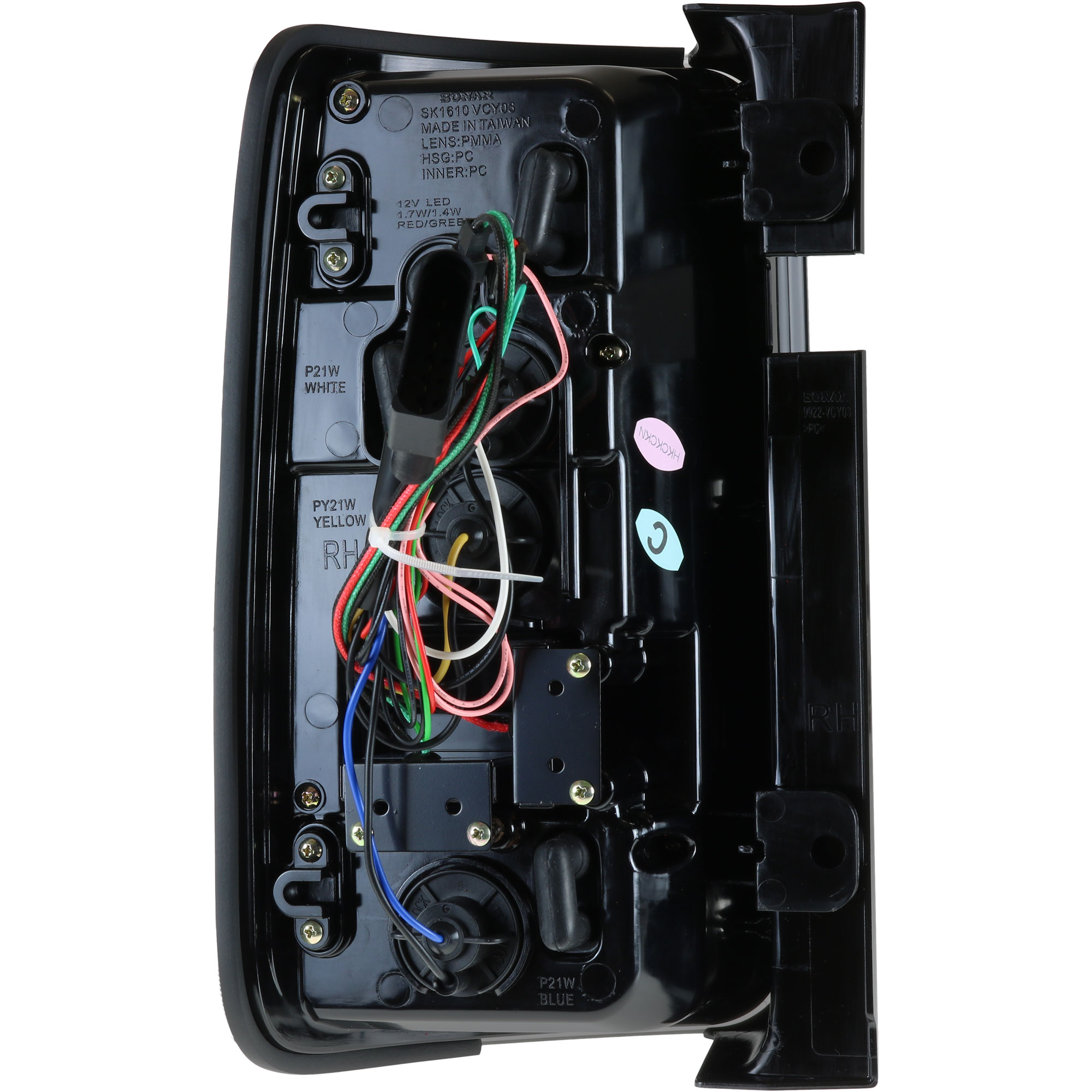 Rückleuchten Set LED Lightbar für VW Caddy Bj. 03-15 schwarz für Heckklappe