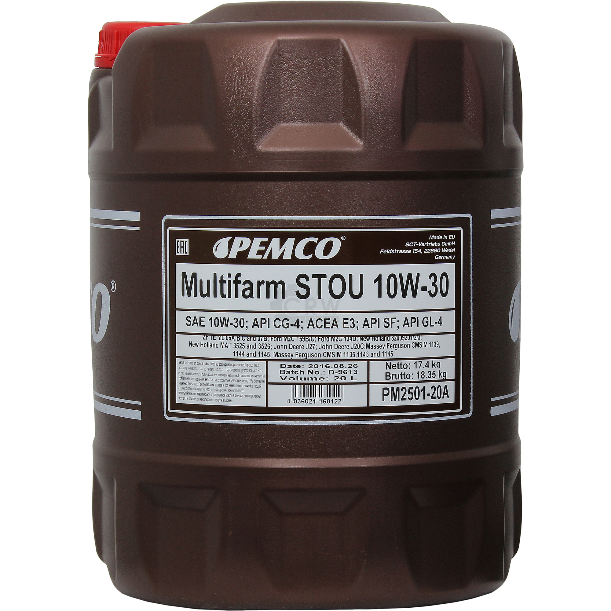  PEMCO 1x20 Liter 10W-30 Multifarm Öl Motoröl PM2501-20