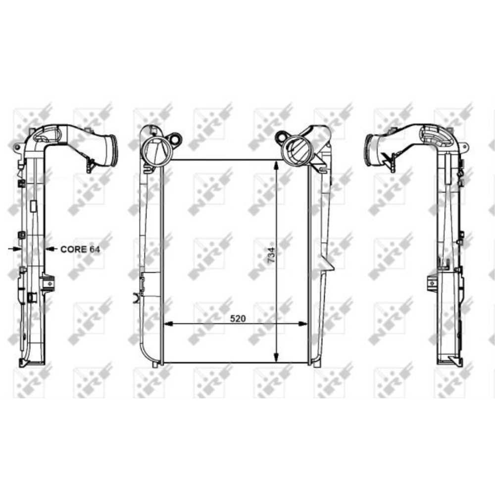 NRF Ladeluftkühler 30298