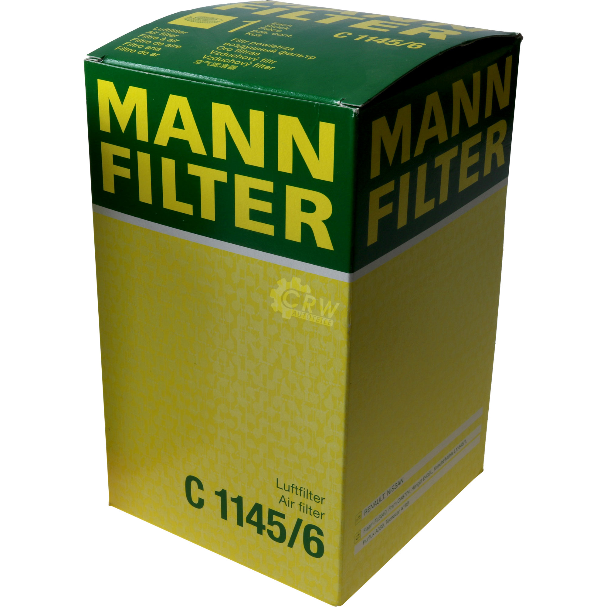 MANN-FILTER Luftfilter für Renault Clio II BB_ CB_ 1.2 Twingo CN0_ KC0/1_