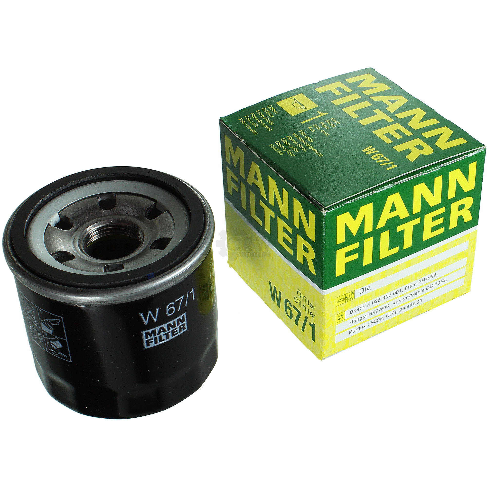 MANN-FILTER Ölfilter W 811/85 Oil Filter