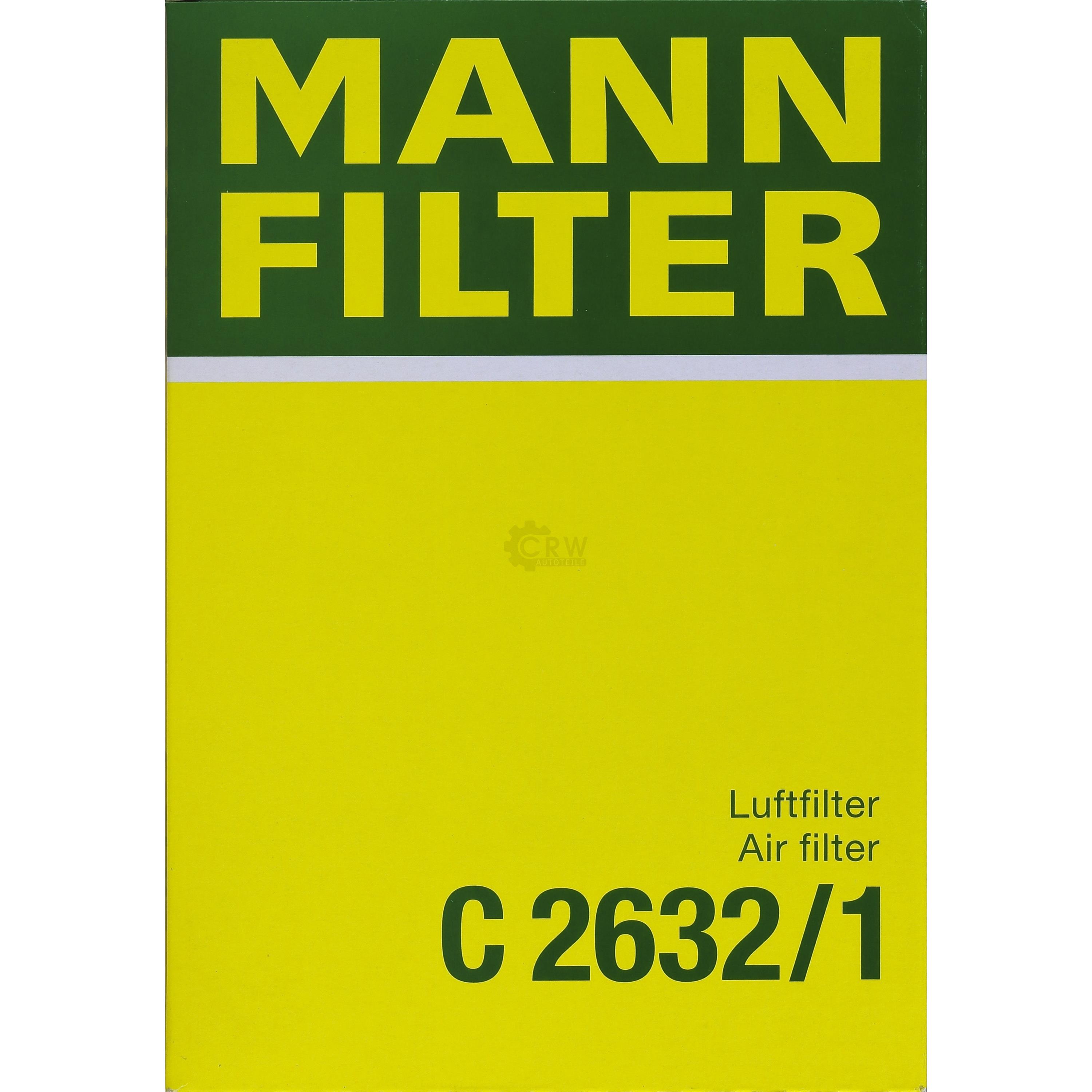 MANN-FILTER Luftfilter für Hyundai Santa Fé I SM 2.0 CRDi 4x4 2.7 V6 2.4