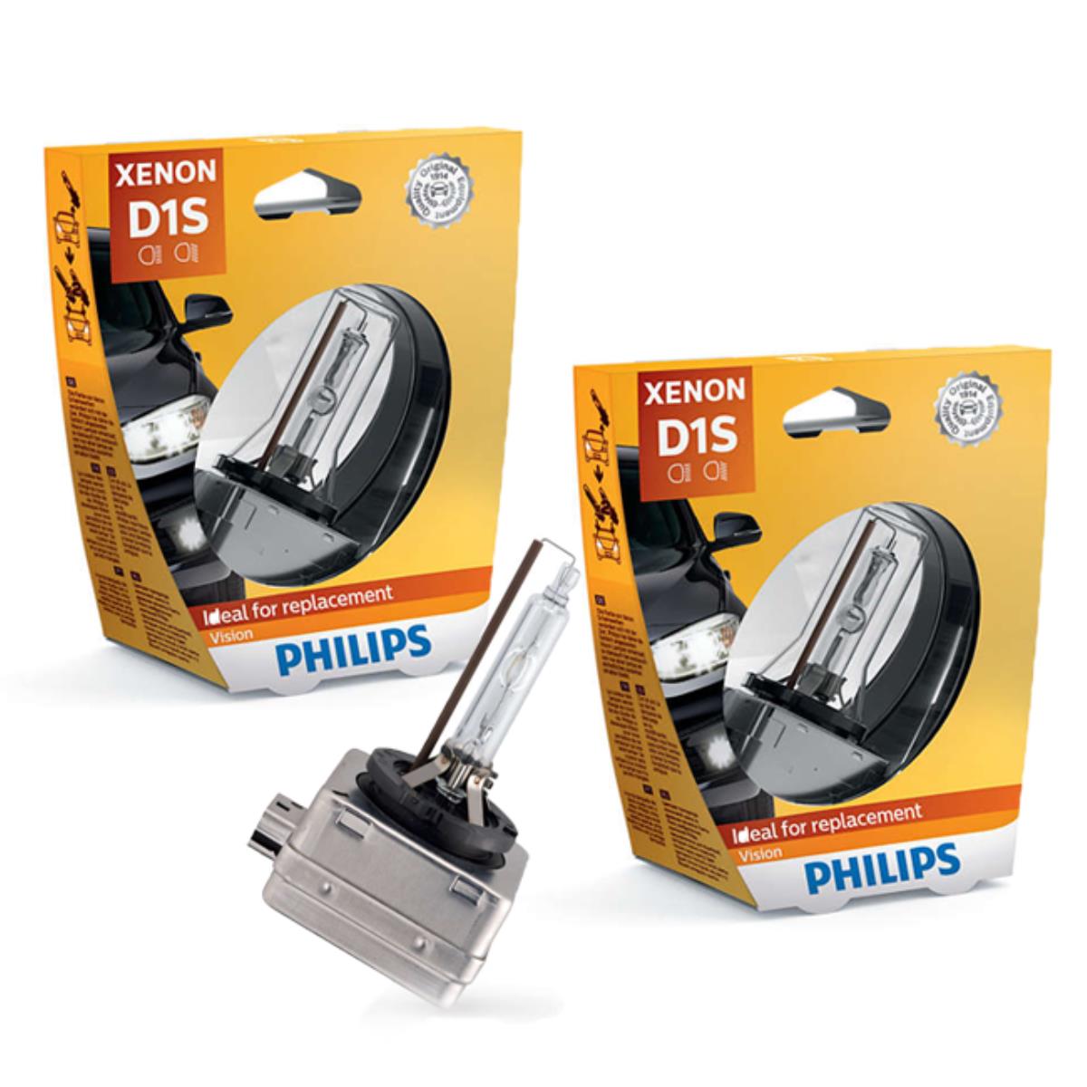 Xenonbrenner Gasentladungslampe Philips Vision D1S 85V/35W PK32d-2 4600K