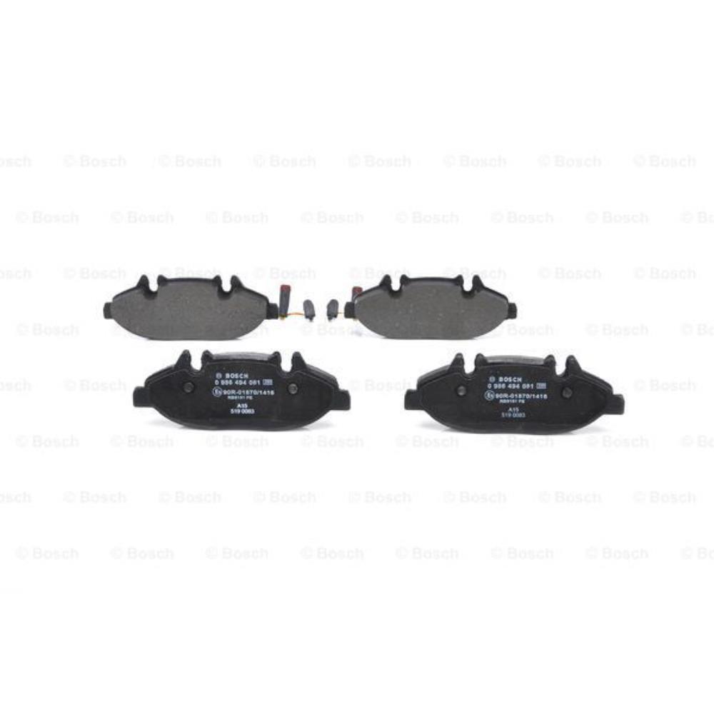 BOSCH Satz Bremsbeläge + Bremsscheiben belüftet vorne für Mercedes Vito/Mixto