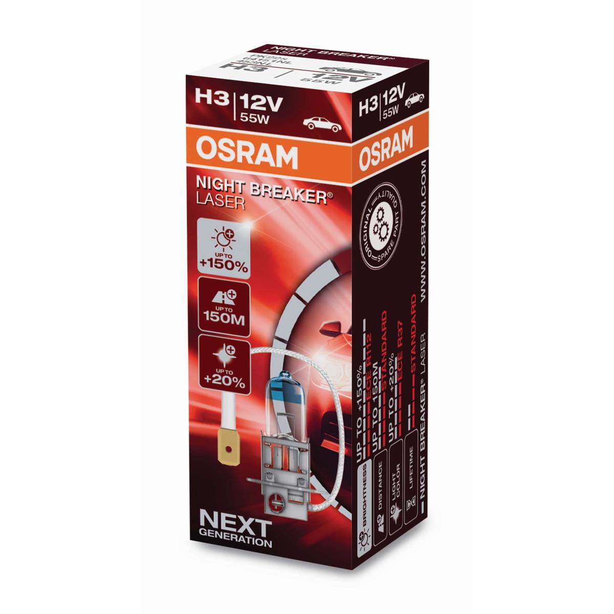OSRAM NIGHT BREAKER® LASER Next Generation H3 64151NL