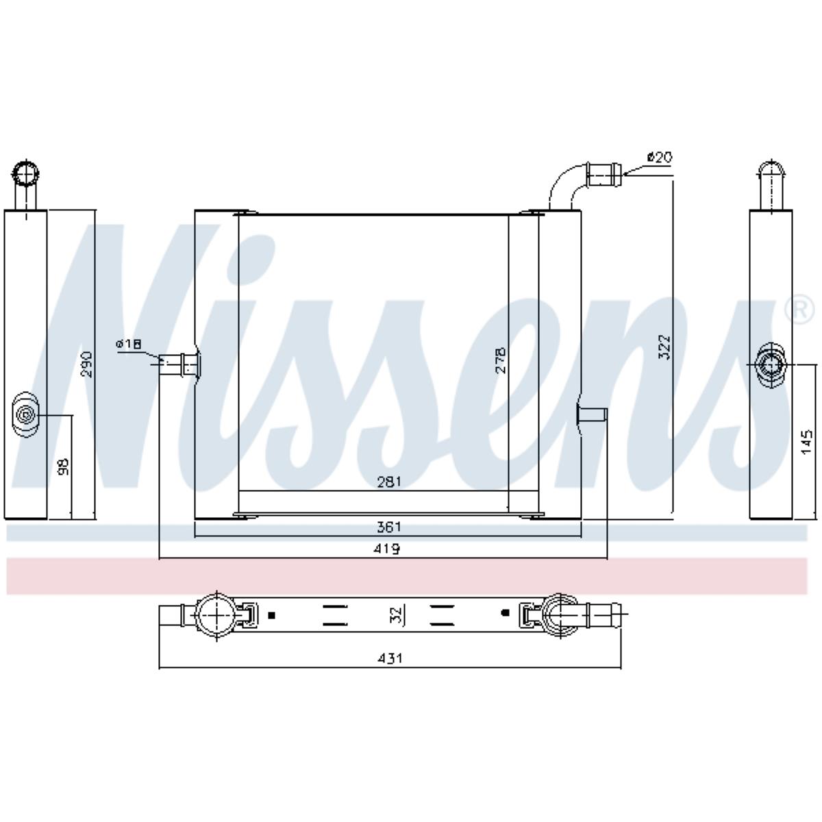 Niedertemperaturkühler Ladeluftkühler für Land Rover Discovery V L462 3.0 Sd6