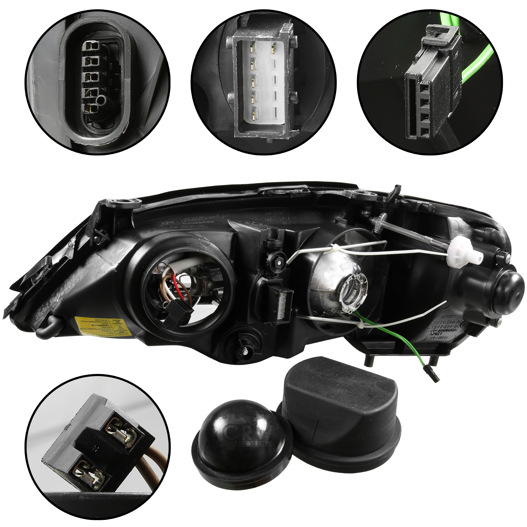 Xenon Scheinwerfer rechts für Opel Astra G Bj. 98-09 D2S+H7 für elektrische LWR