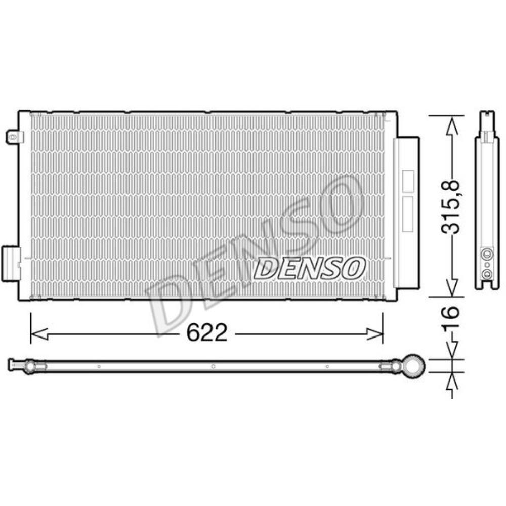 Kondensator Klimaanlage DCN09044 für Fiat Tipo Kombi 356_ Stufenheck 356