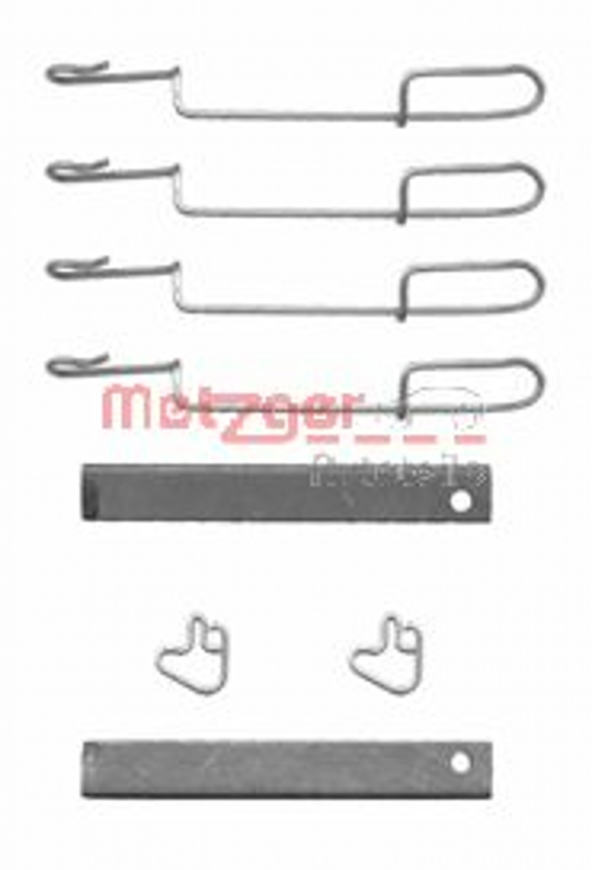 METZGER Zubehörsatz Scheibenbremsbelag für Mercedes-Benz Vito Bus 638 112 CDI