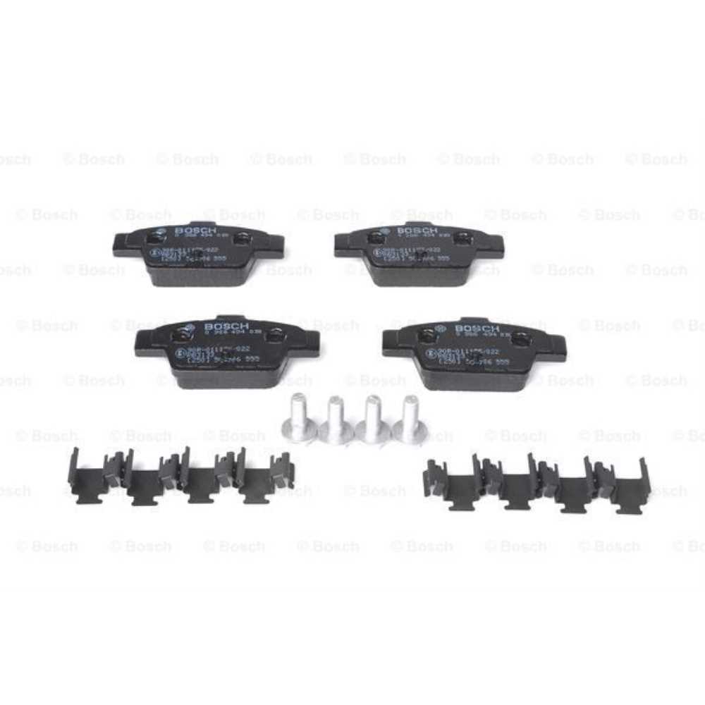 BOSCH Satz Bremsbeläge + Bremsscheiben Voll hinten für Fiat Bravo II 198 198 