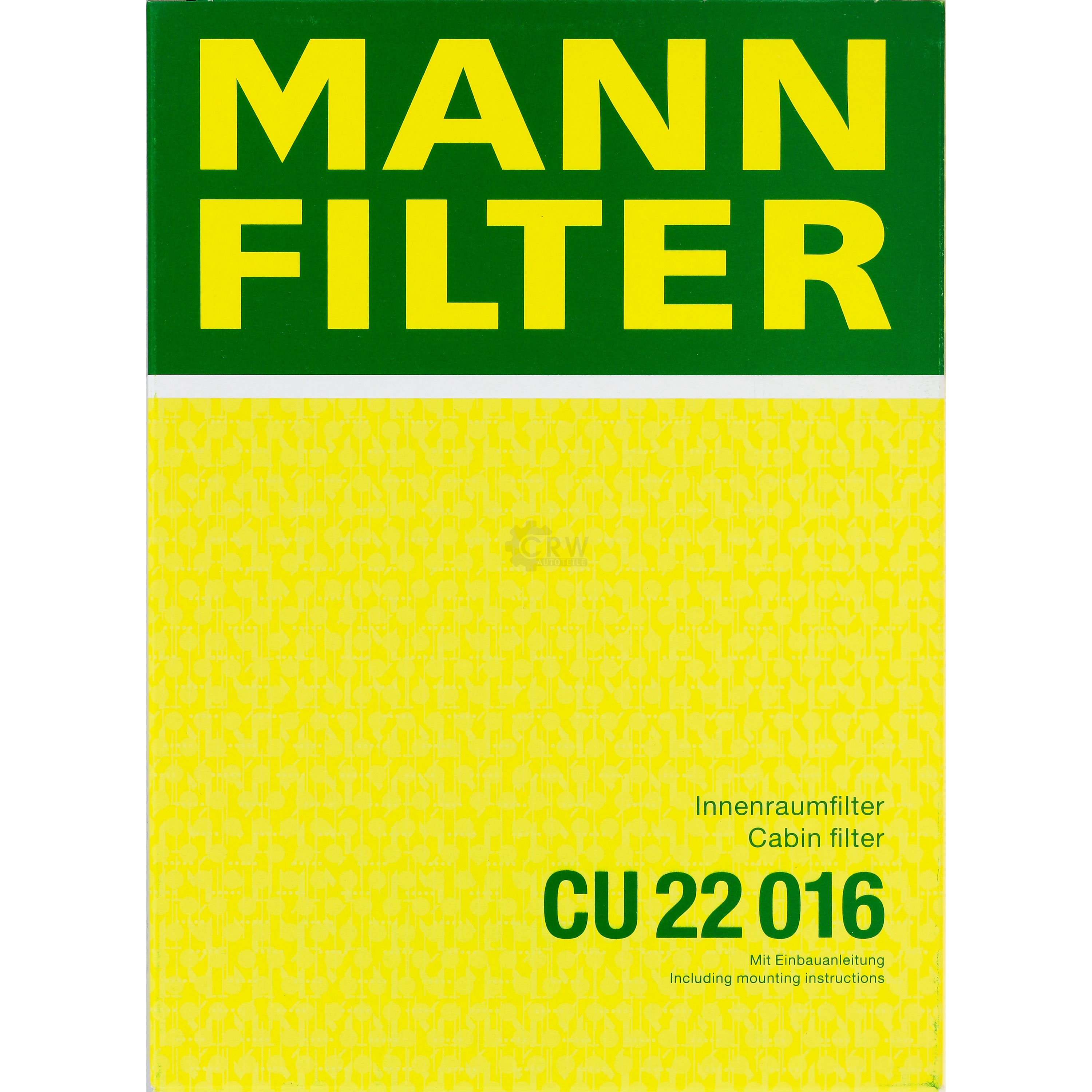 MANN-FILTER Innenraumfilter Pollenfilter CU 22 016