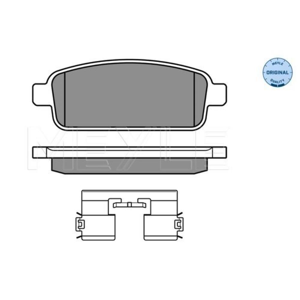 MEYLE Bremsbeläge hinten für Opel Mokka/Mokka X Astra J Chevrolet Cruze