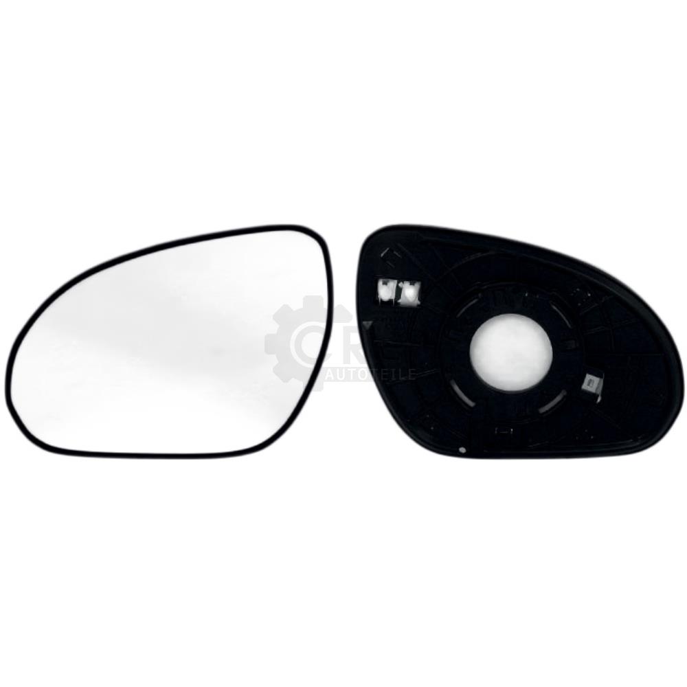 Spiegelglas + Haltefuss rechts für Hyundai i30 CW konvex beheizbar Außenspiegel