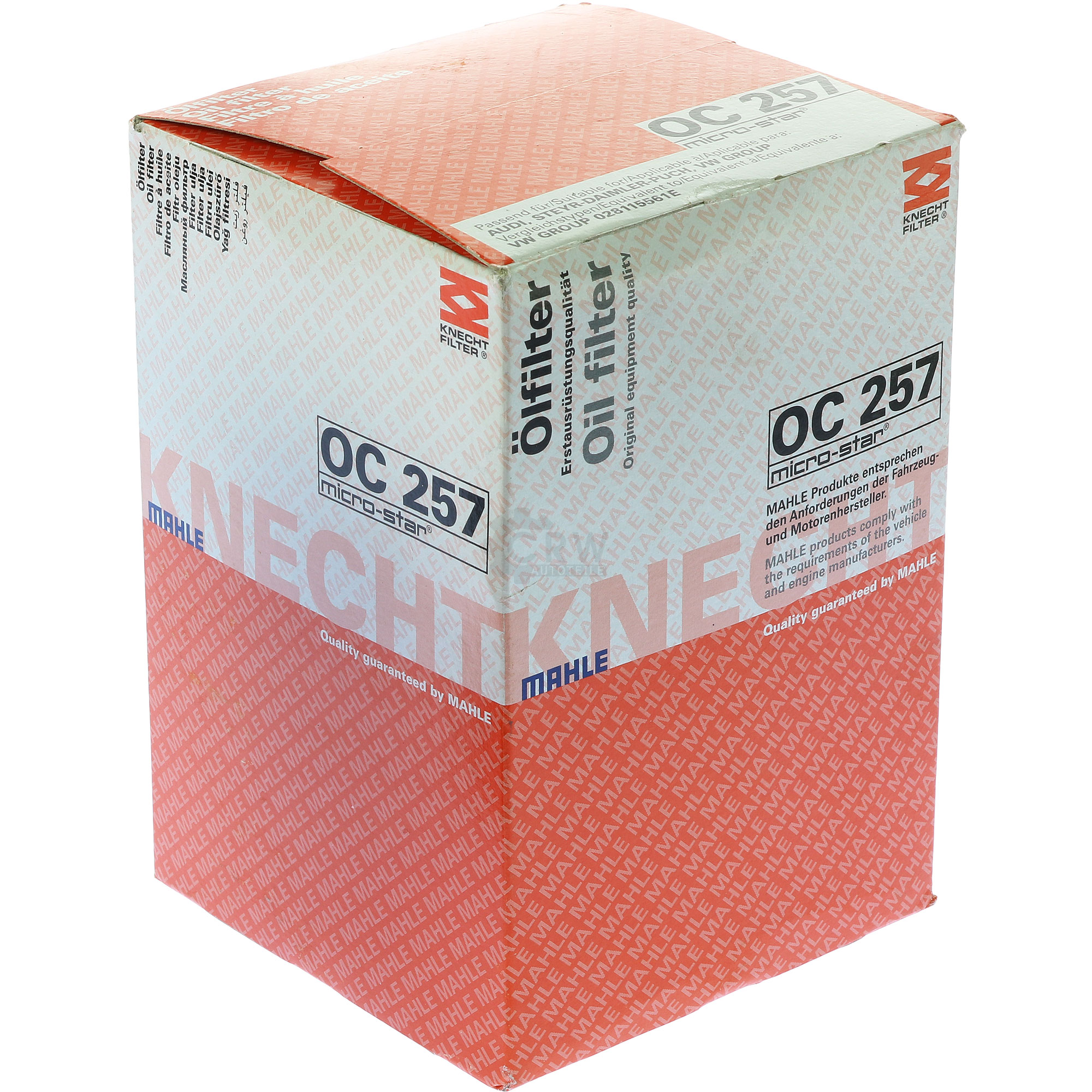 Ölfilter OC 257 für VW Passat 3B2 Variant 3B5 Audi A6 4A C4 4B C5 Cabriolet 8G7 B4 8D2 B5