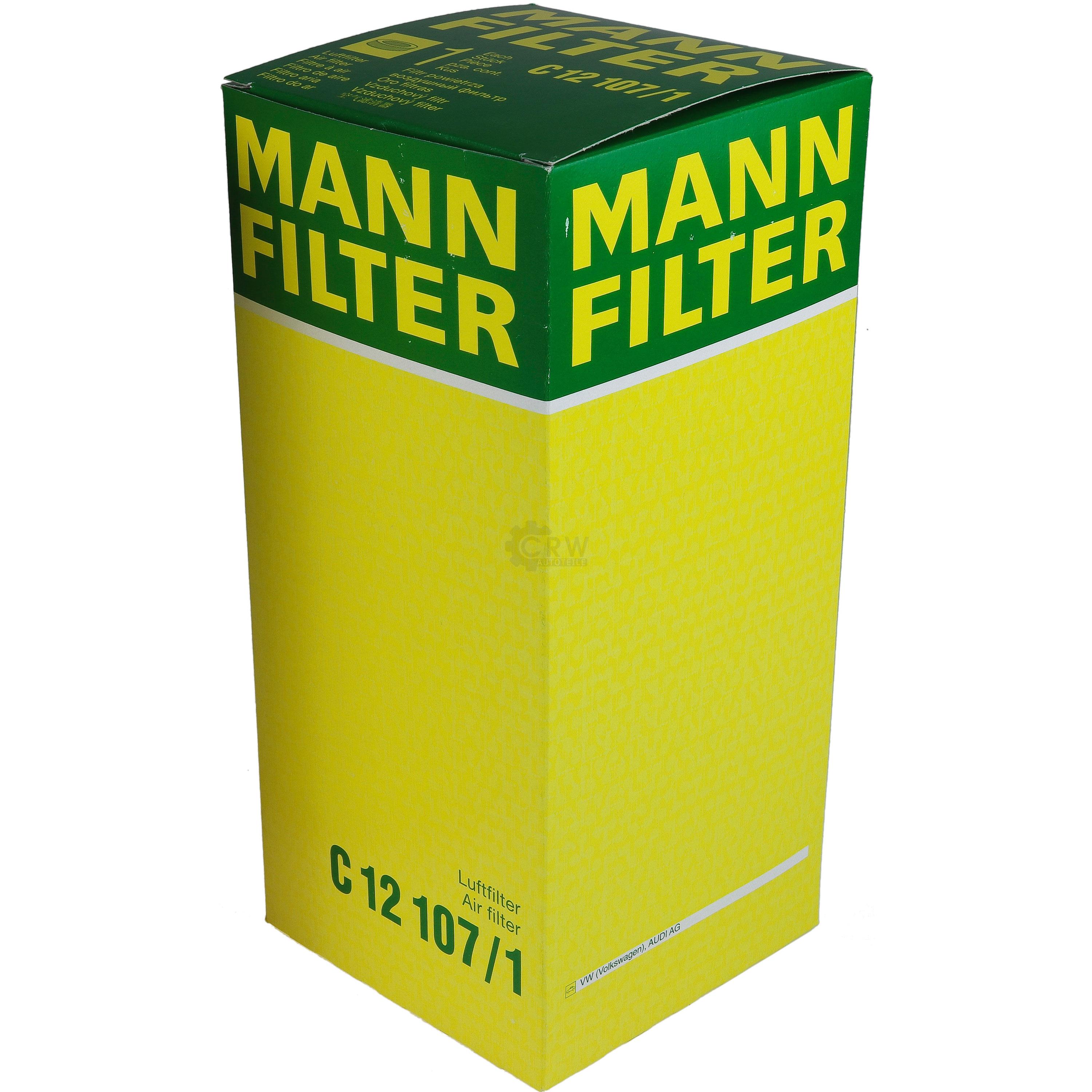 MANN-FILTER Luftfilter für Audi A2 8Z0 1.4 VW Lupo 6X1 6E1 1.2 TDI 3L Polo 6N2