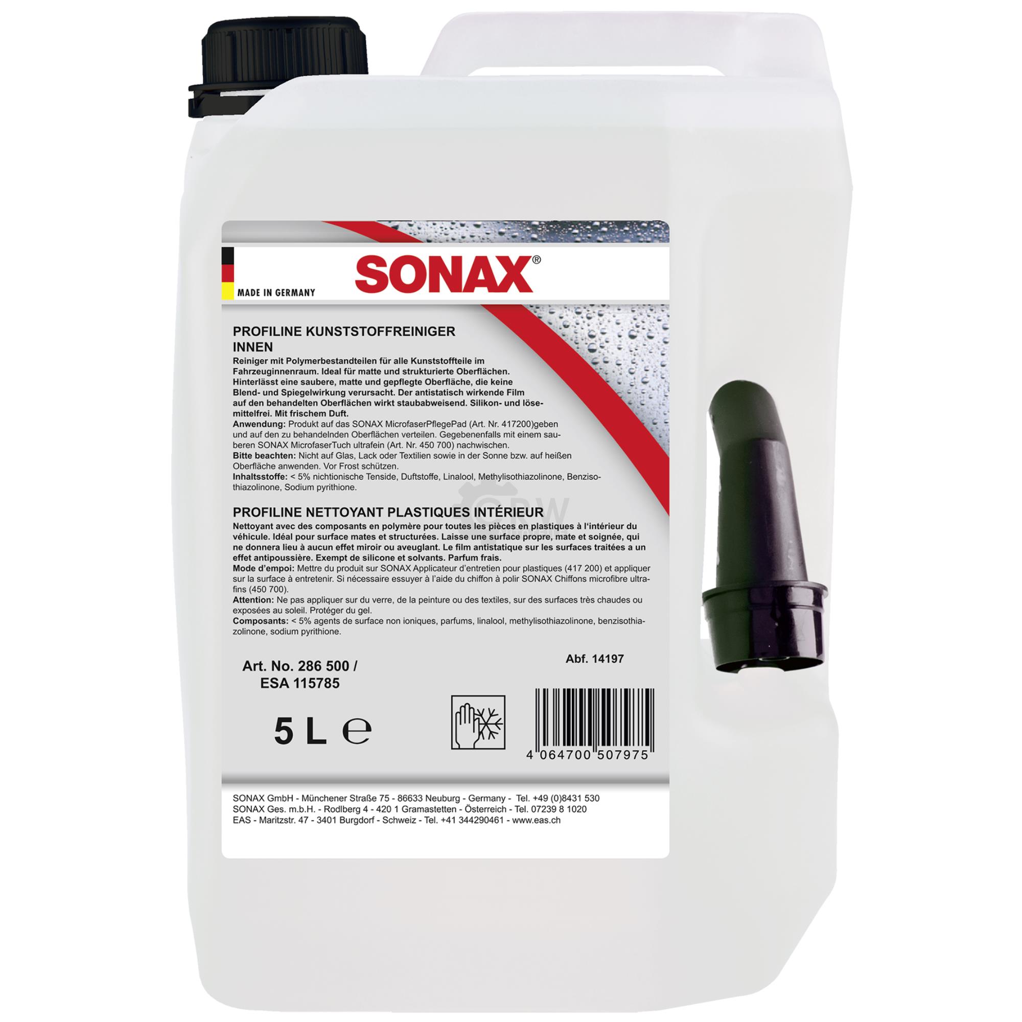 SONAX PROFILINE Plastic Cleaner Interior Innenraum Reiniger 5