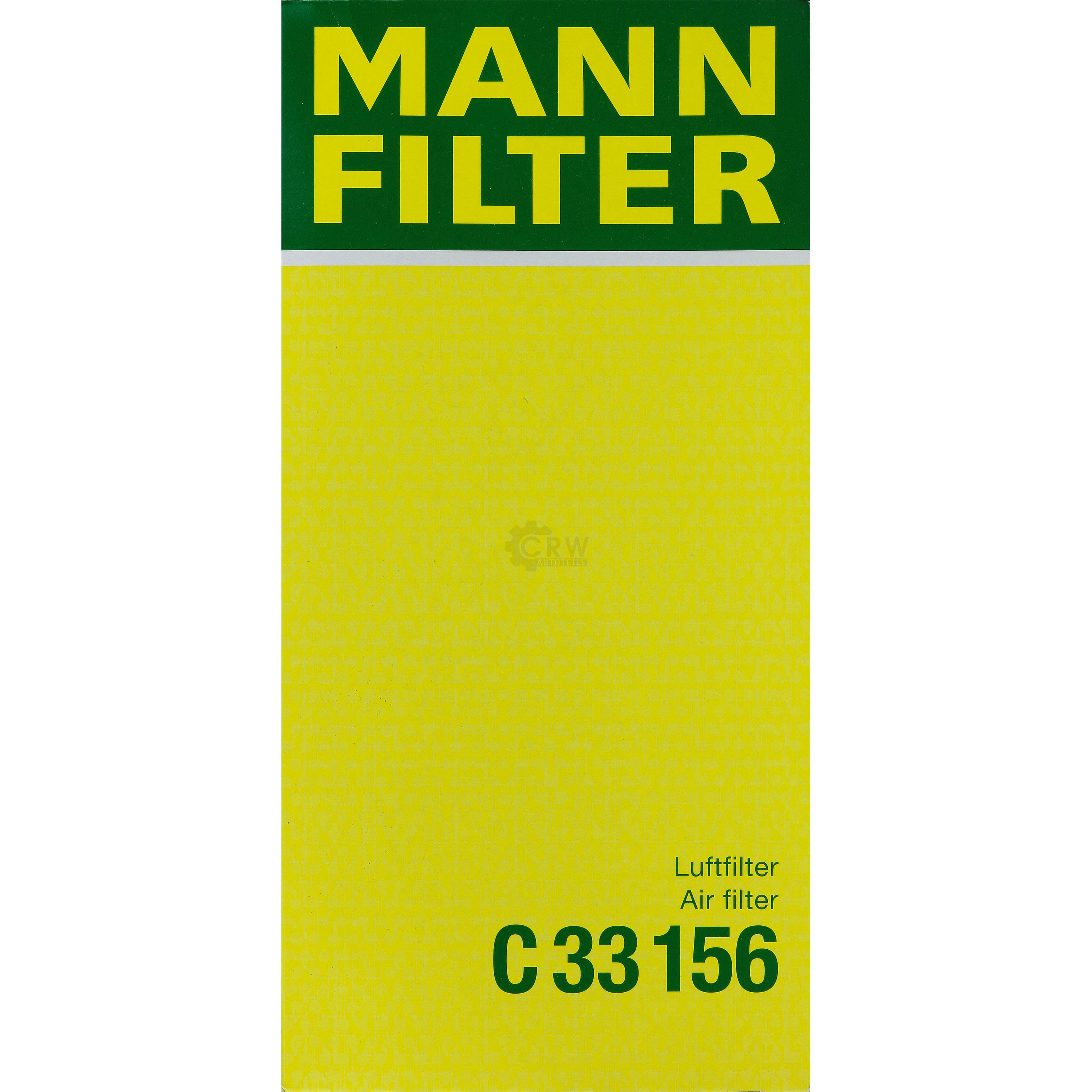 MANN-FILTER Luftfilter für Peugeot 807 E 2.2 HDi 2.0 16V 406 8B 1.8 9D 9U