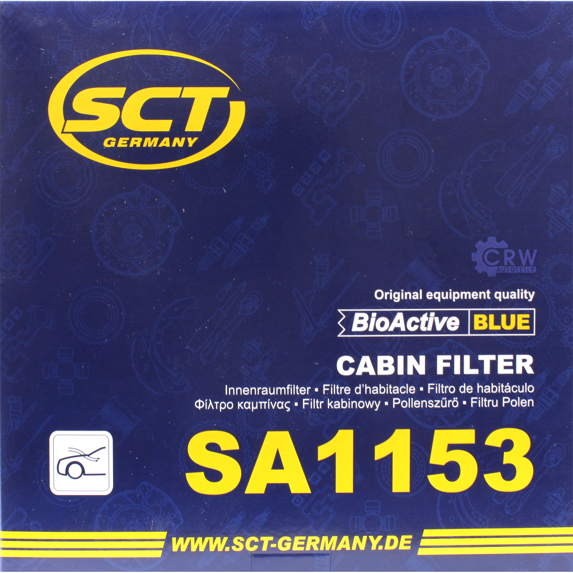 SCT Innenraumfilter Pollenfilter Innenraumluft Filter SA 1153