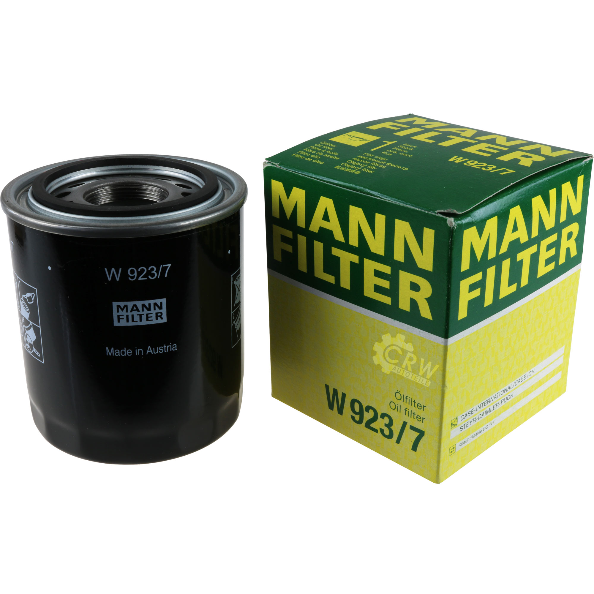 MANN-FILTER Hydraulikfilter für Automatikgetriebe W 923/7 Ölfilter