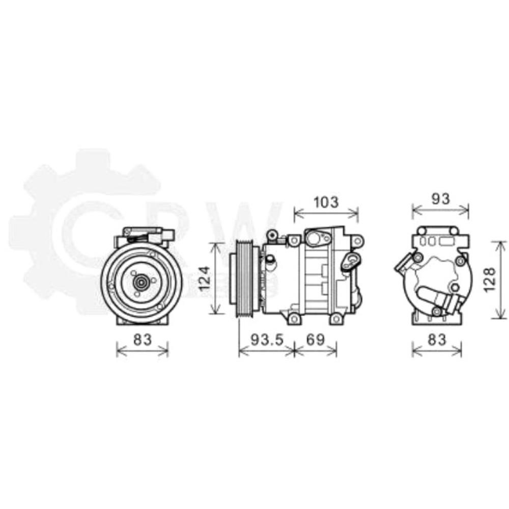 Kompressor Klimaanlage Klimakompressor für KIA Hyundai i30 CW Pro Cee'D FD ED