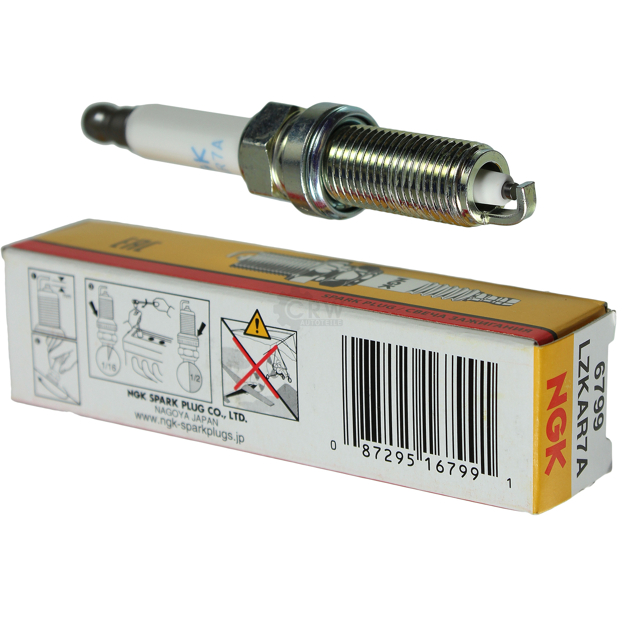 NGK Zündkerze LZKAR7A für Nissan Renault Peugeot Citroën