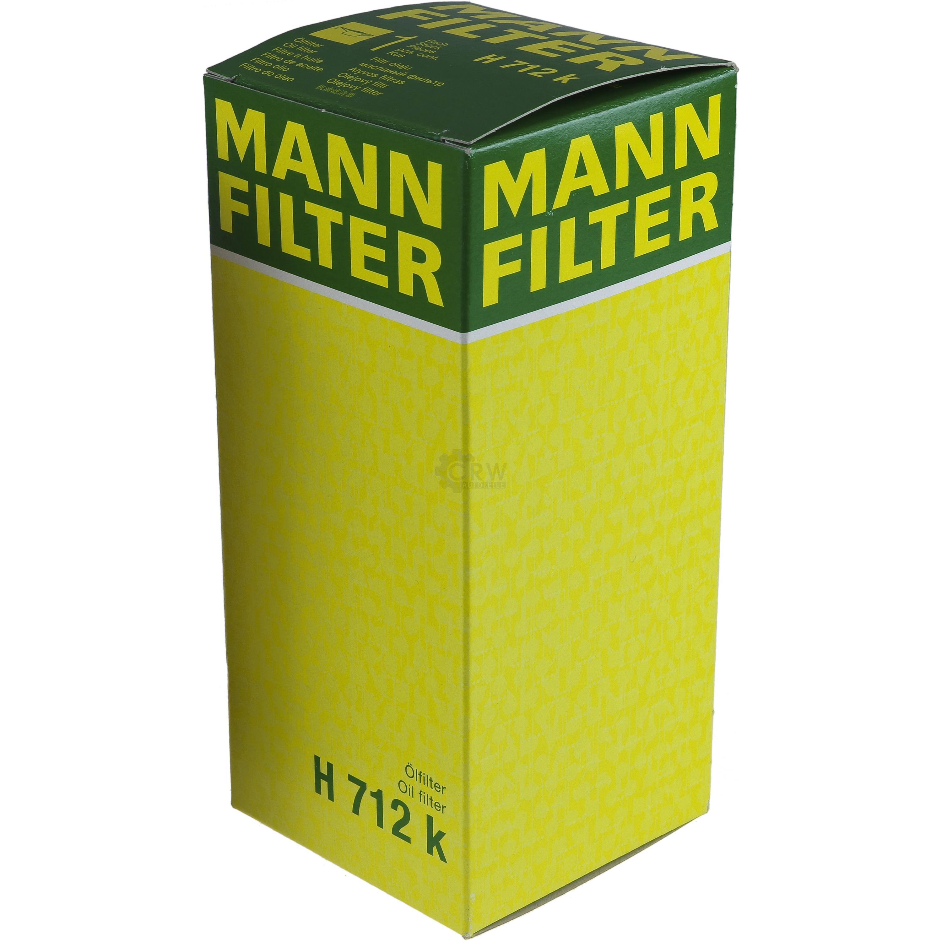 MANN-FILTER Ölfilter H 712 k Oelfilter Oil