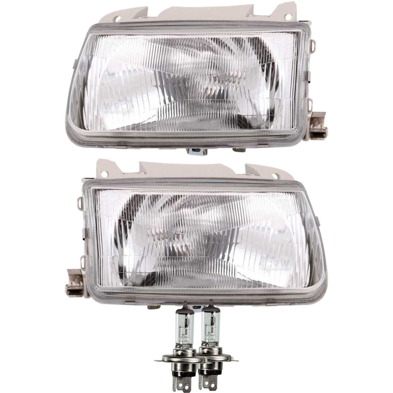 Scheinwerfer Set für VW Polo III Typ 6N Bj. 94-99 inkl. OSRAM Lampen