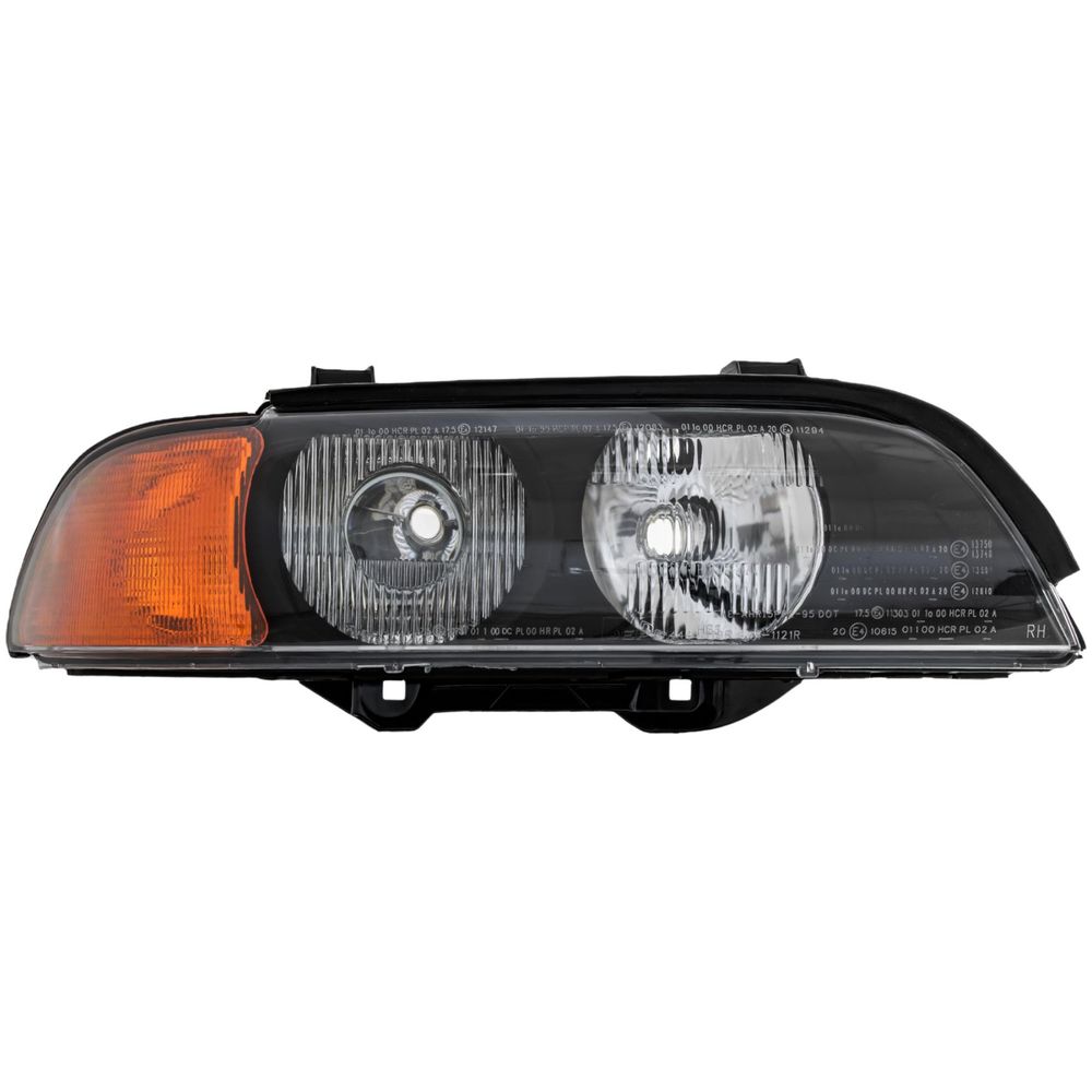 Halogen Scheinwerfer rechts für BMW 5 E39 11/95-08/00 H7/HB3 mit Motor 1011520