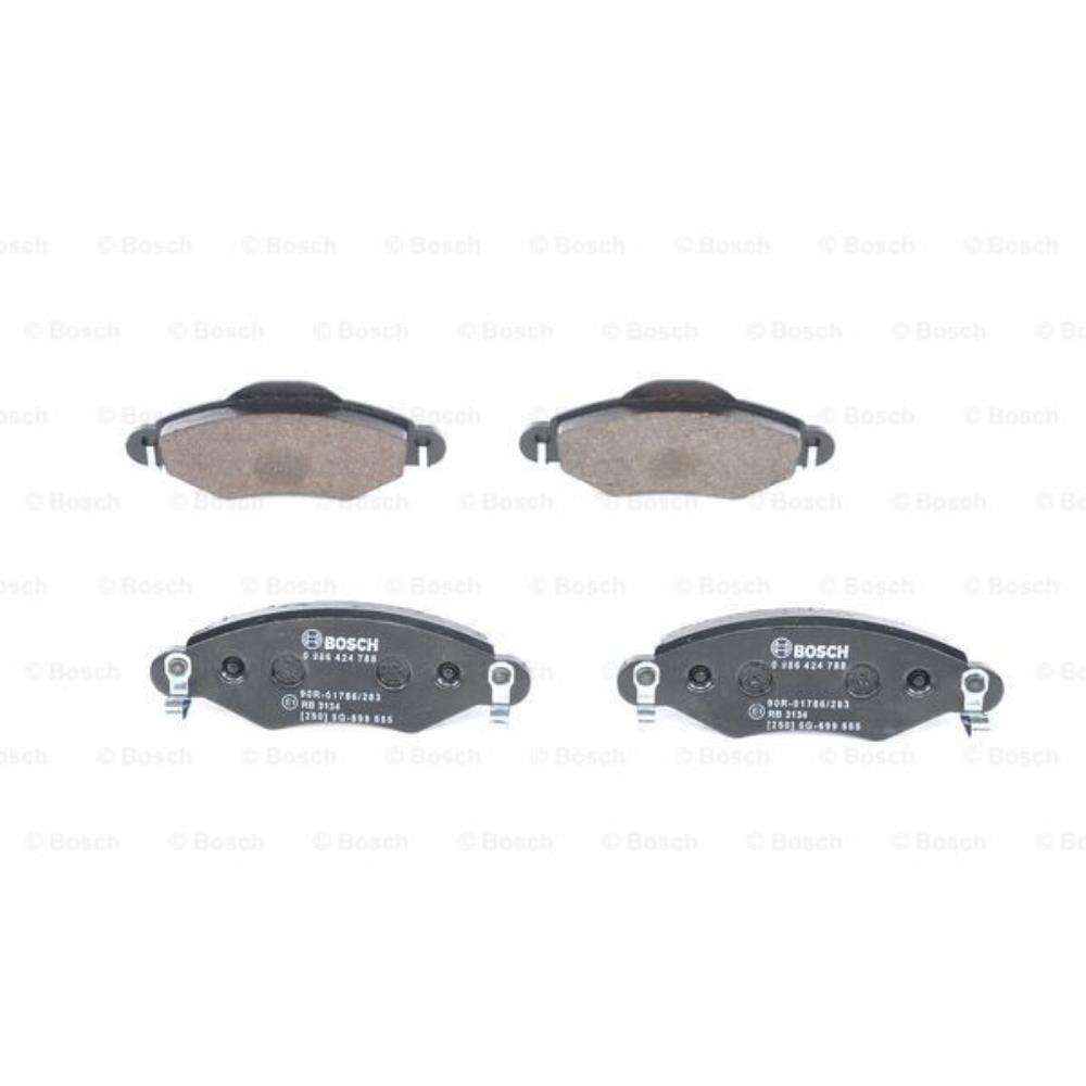 BOSCH Satz Bremsbeläge + Bremsscheiben belüftet vorne für Toyota Yaris P1 