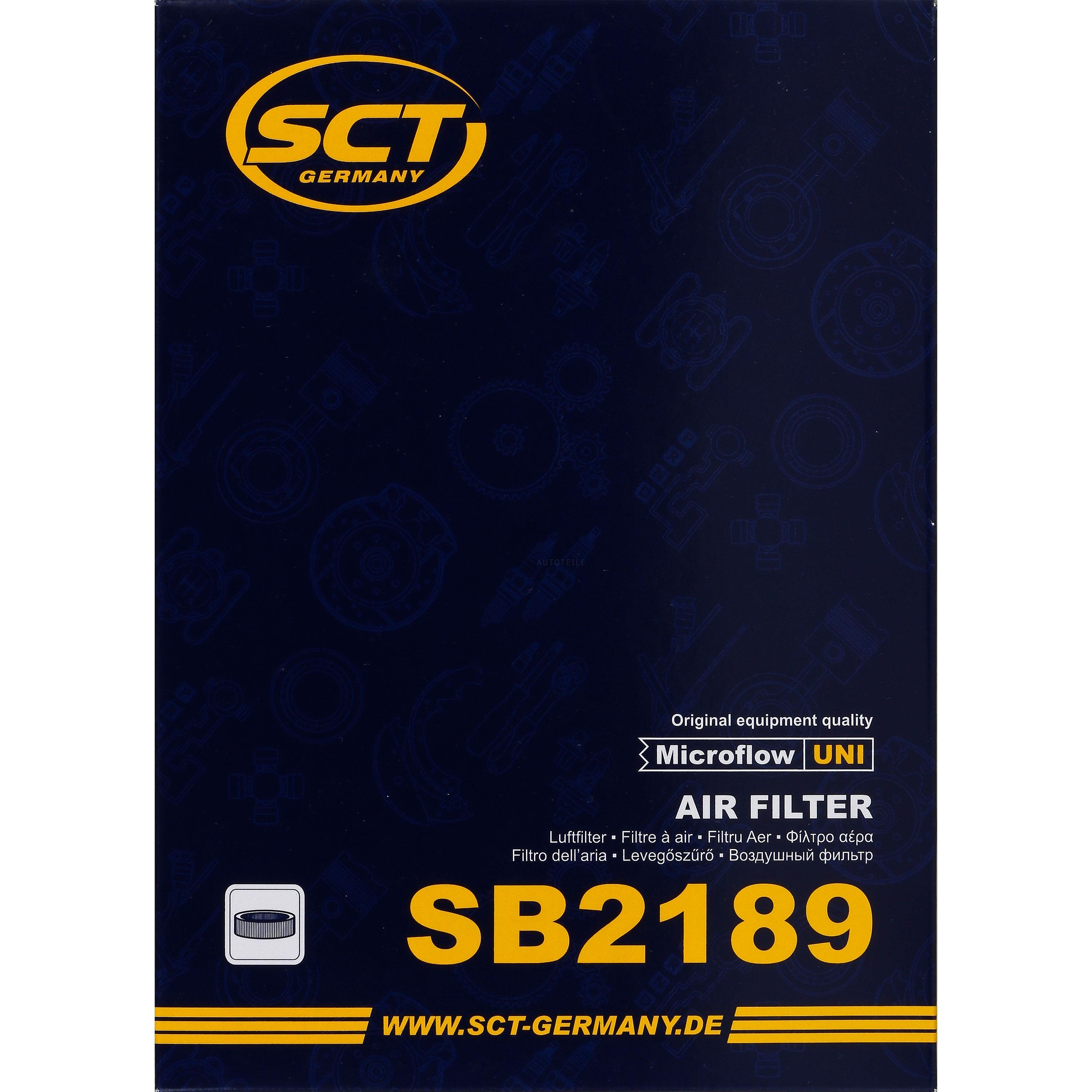 SCT Luftfilter Motorluftfilter SB 2189 Air Filter