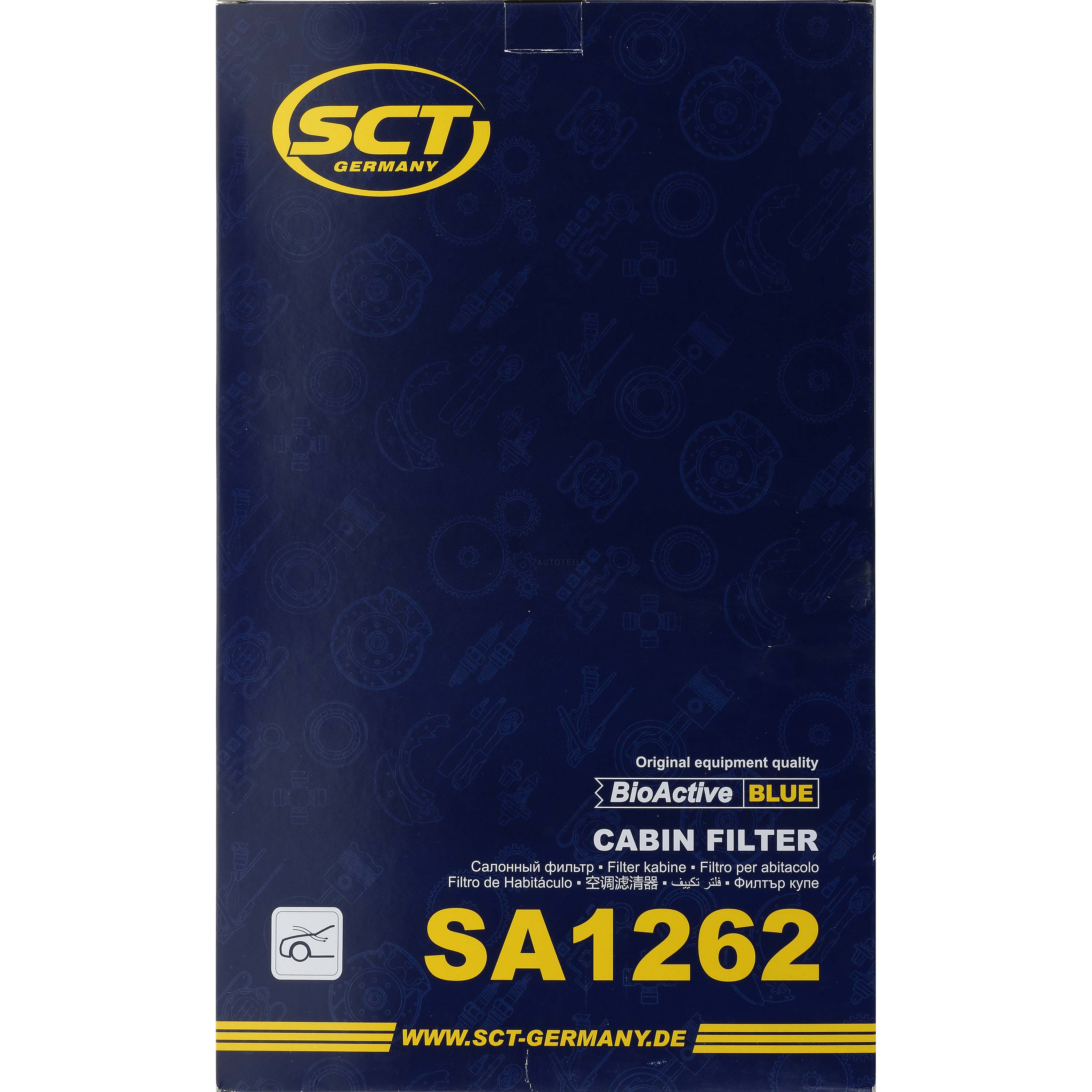 SCT Innenraumfilter Pollenfilter Innenraumluft Filter SA 1262